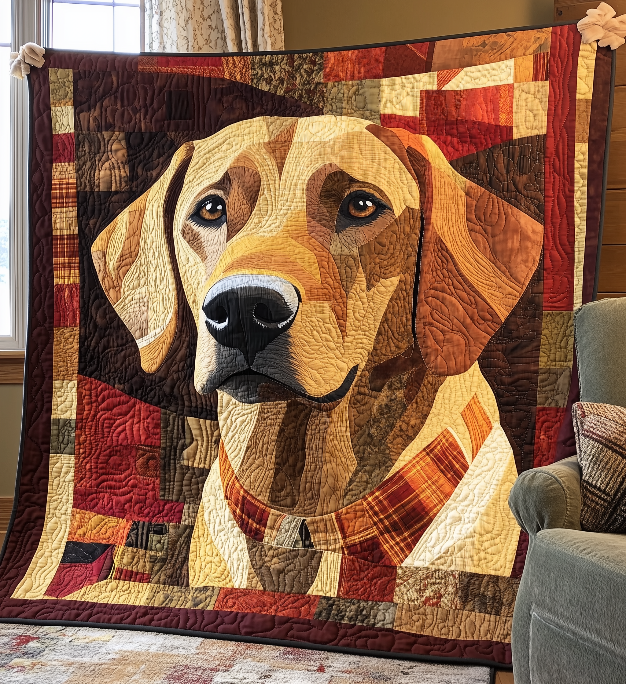 Labrador Retriever Quilted Blanket GFTONL2178