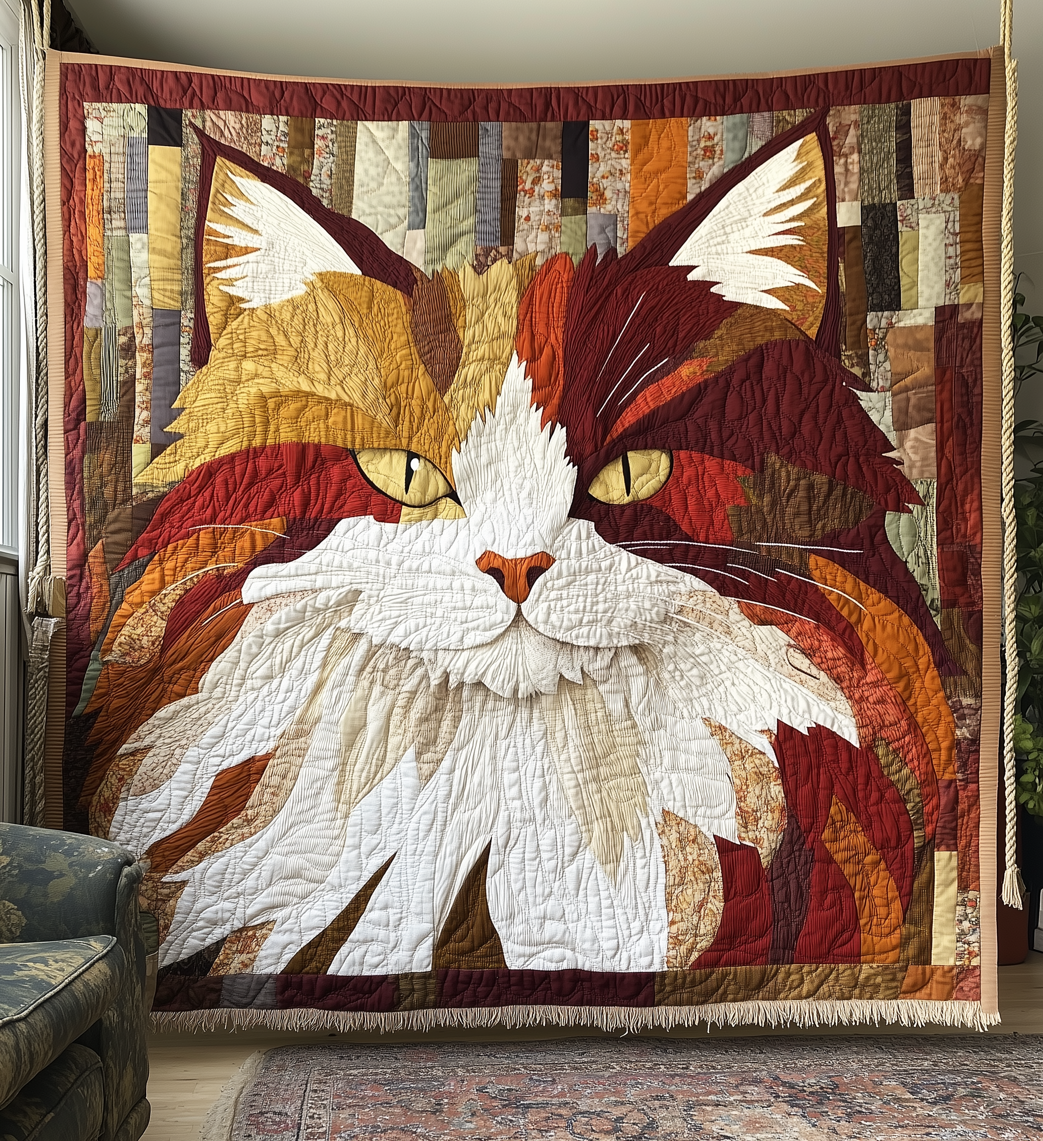 Charming Cat Quilted Blanket GFTONL2198