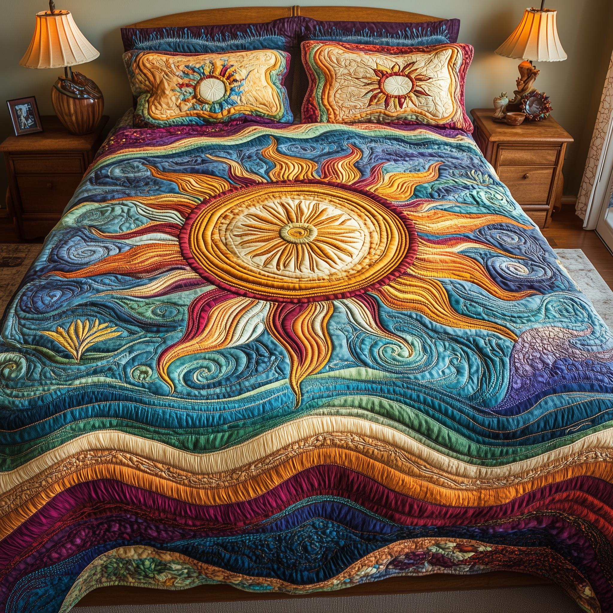 Luminous Sunshine 3-Piece Quilted Bedding Set GFTONL2330