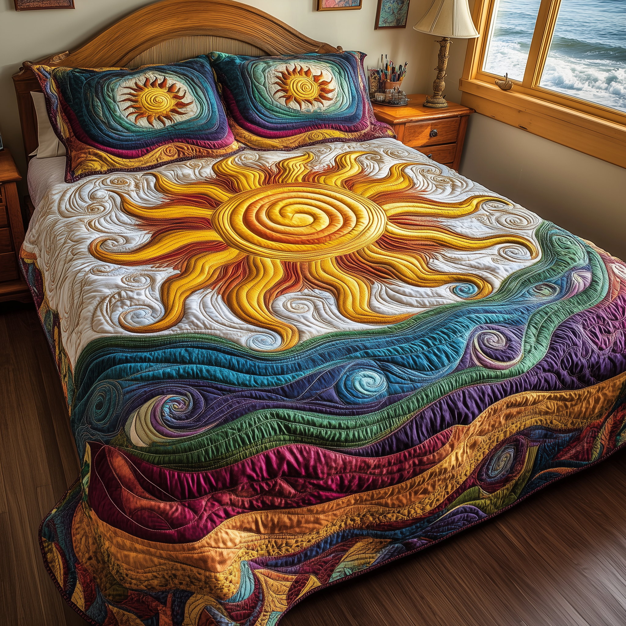 Luminous Sunshine 3-Piece Quilted Bedding Set GFTONL2331