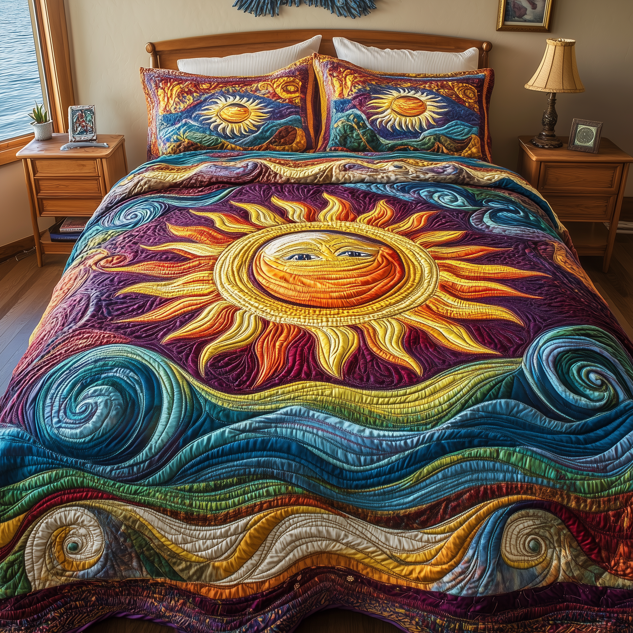 Luminous Sunshine 3-Piece Quilted Bedding Set GFTONL2332