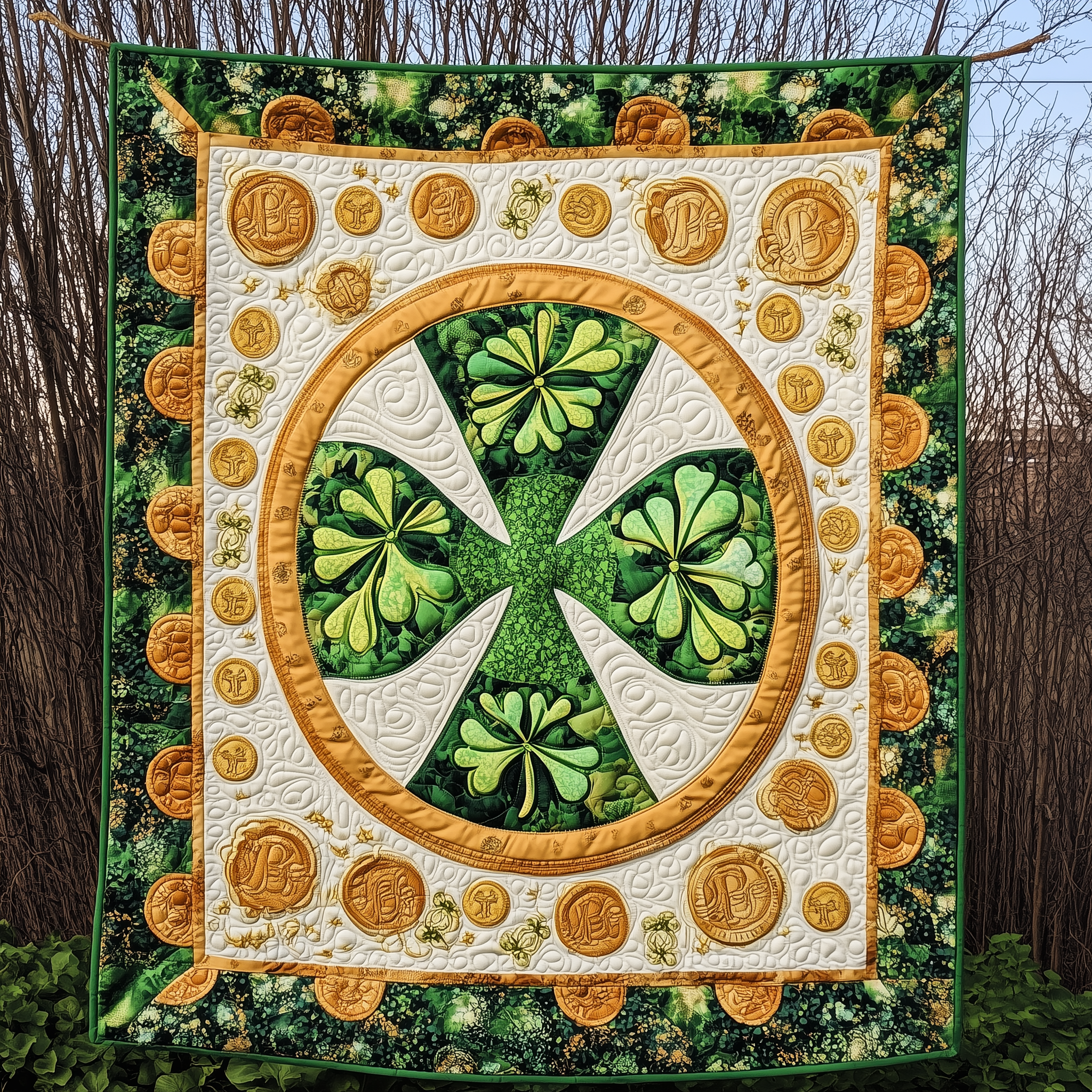 Lucky Horseshoe Quilted Blanket GFTONL2371