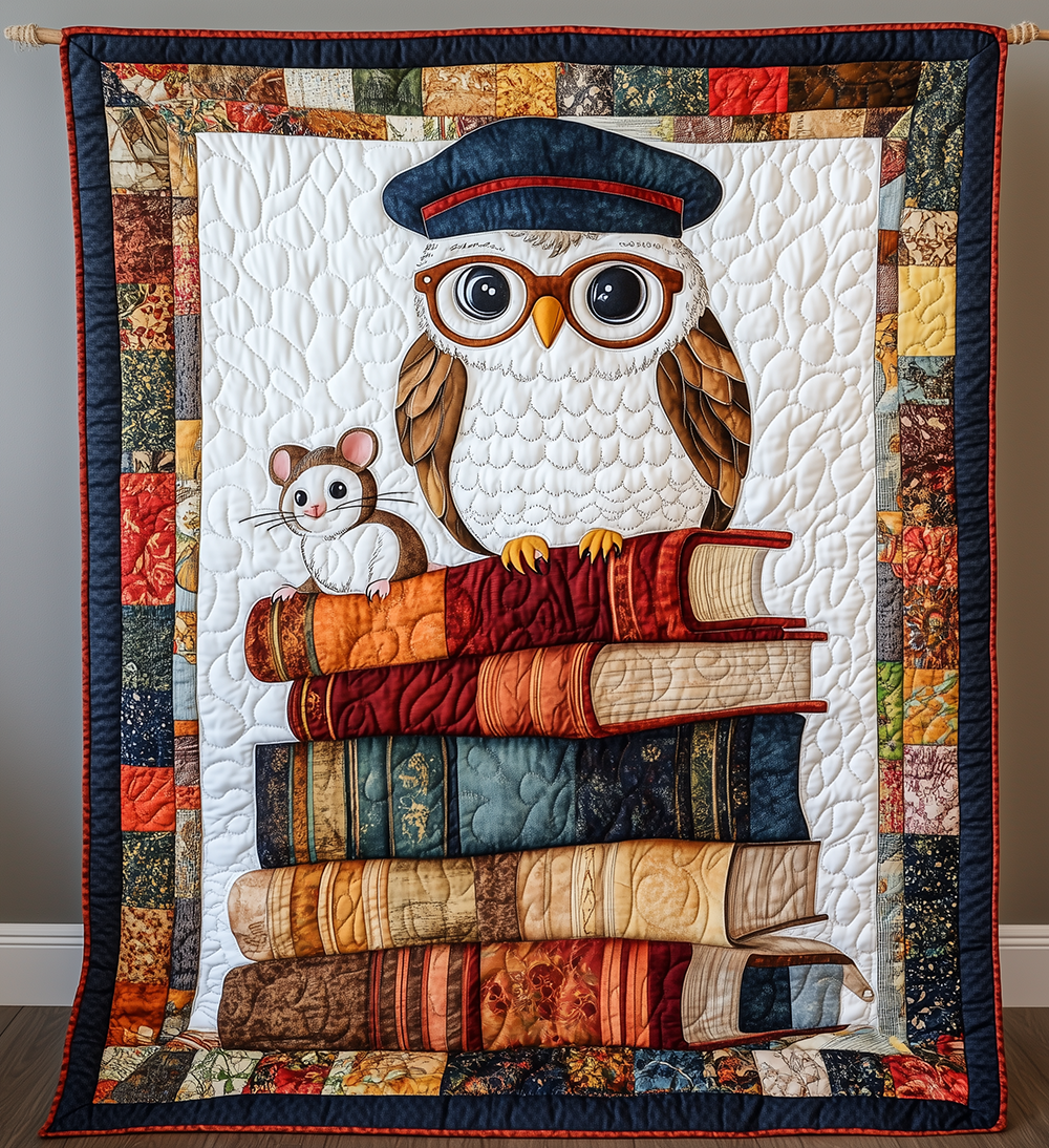 Academy Owl Quilted Blanket GFTONL2485