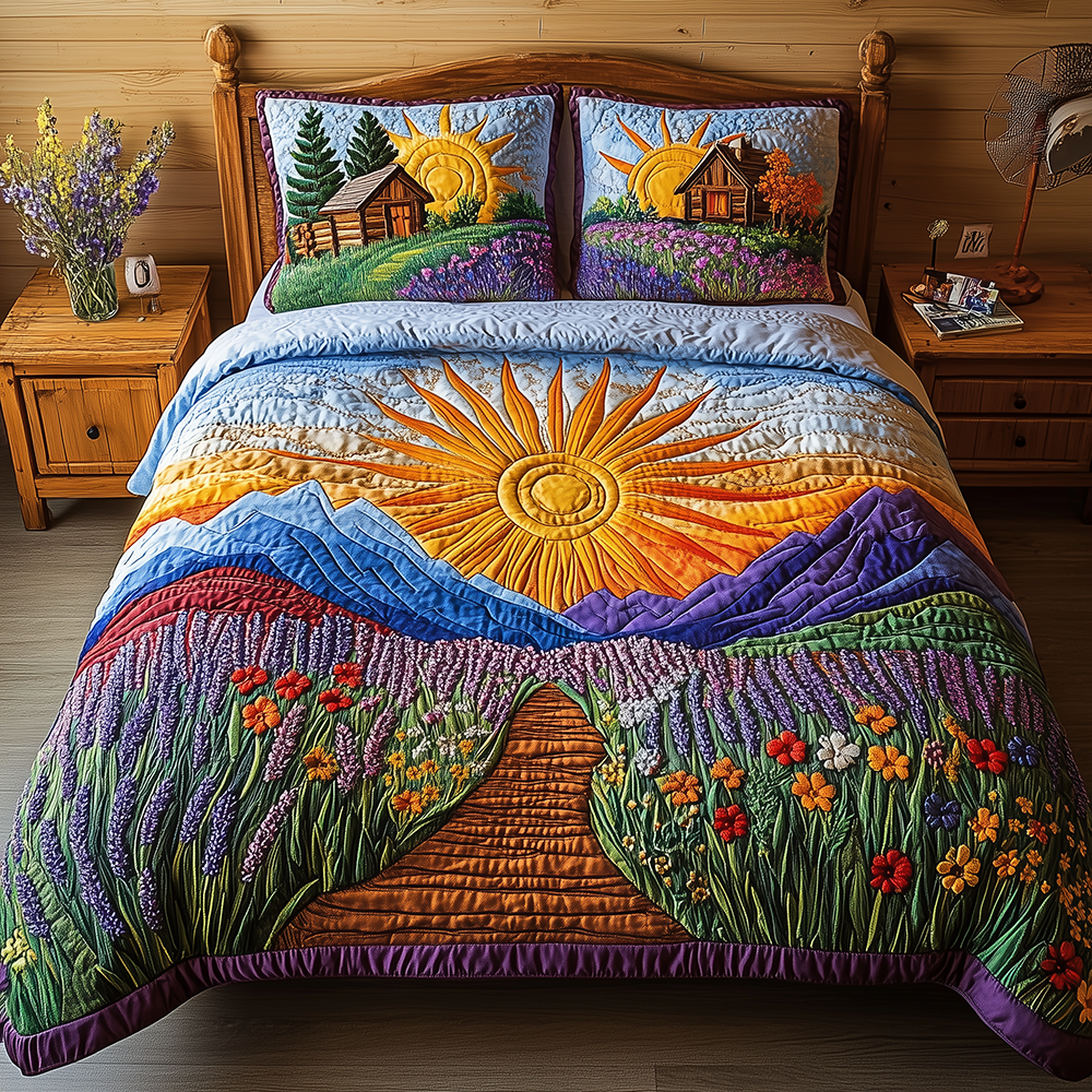Heaven Sunlit 3-Piece Quilted Bedding Set GFTONL2503