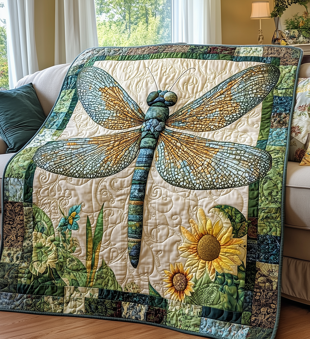 Dragonfly Quilted Blanket GFTONL2609