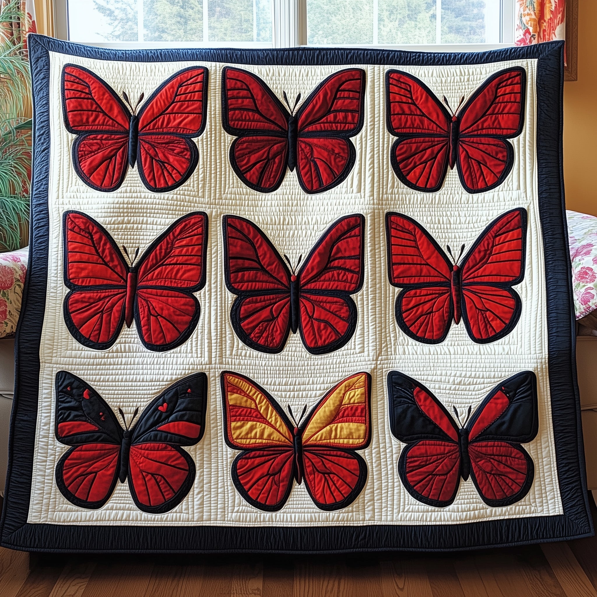 Fluttering Butterfly Quilted Blanket GFTONL2879