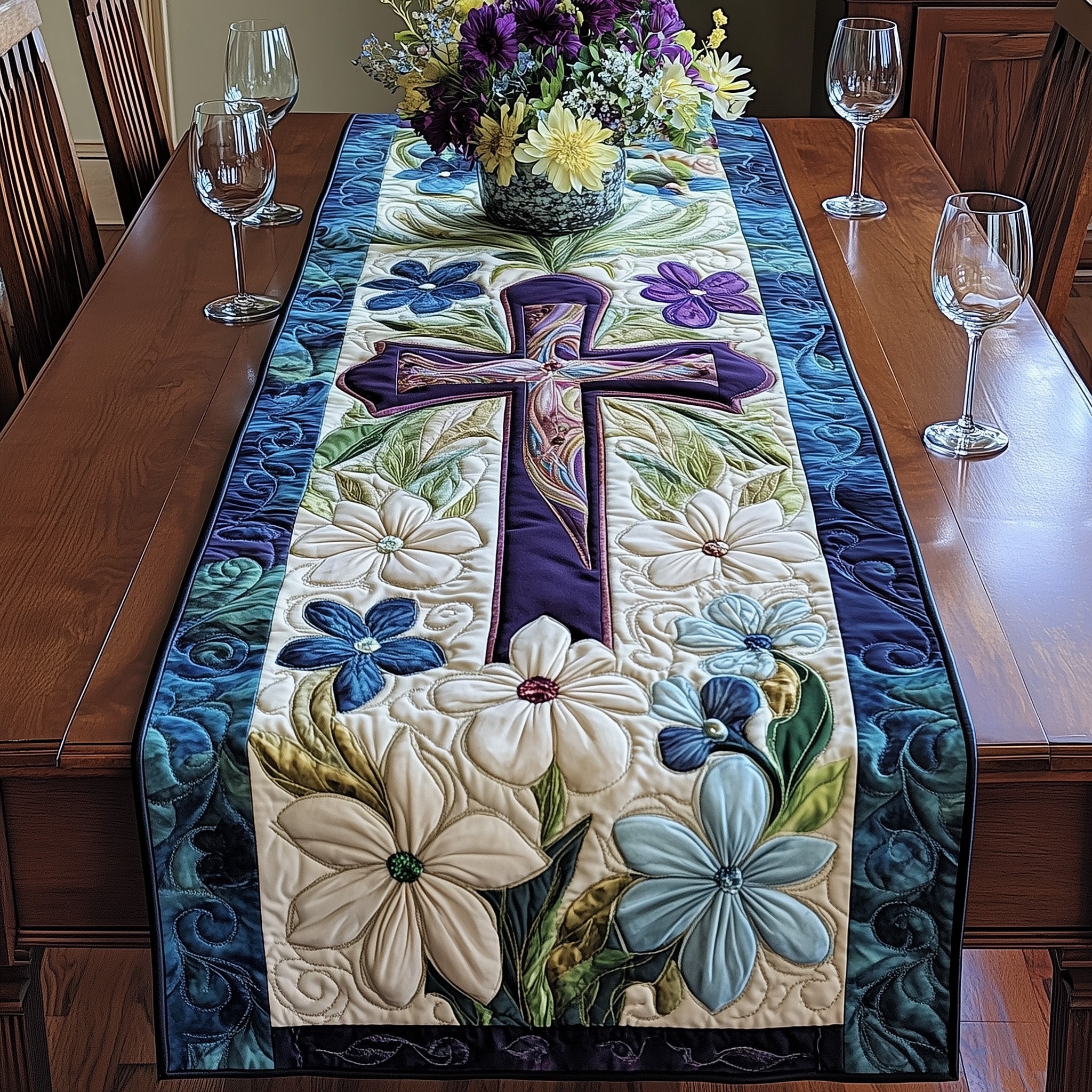 Easter Grace Quilted Table Runner GFTONL2931