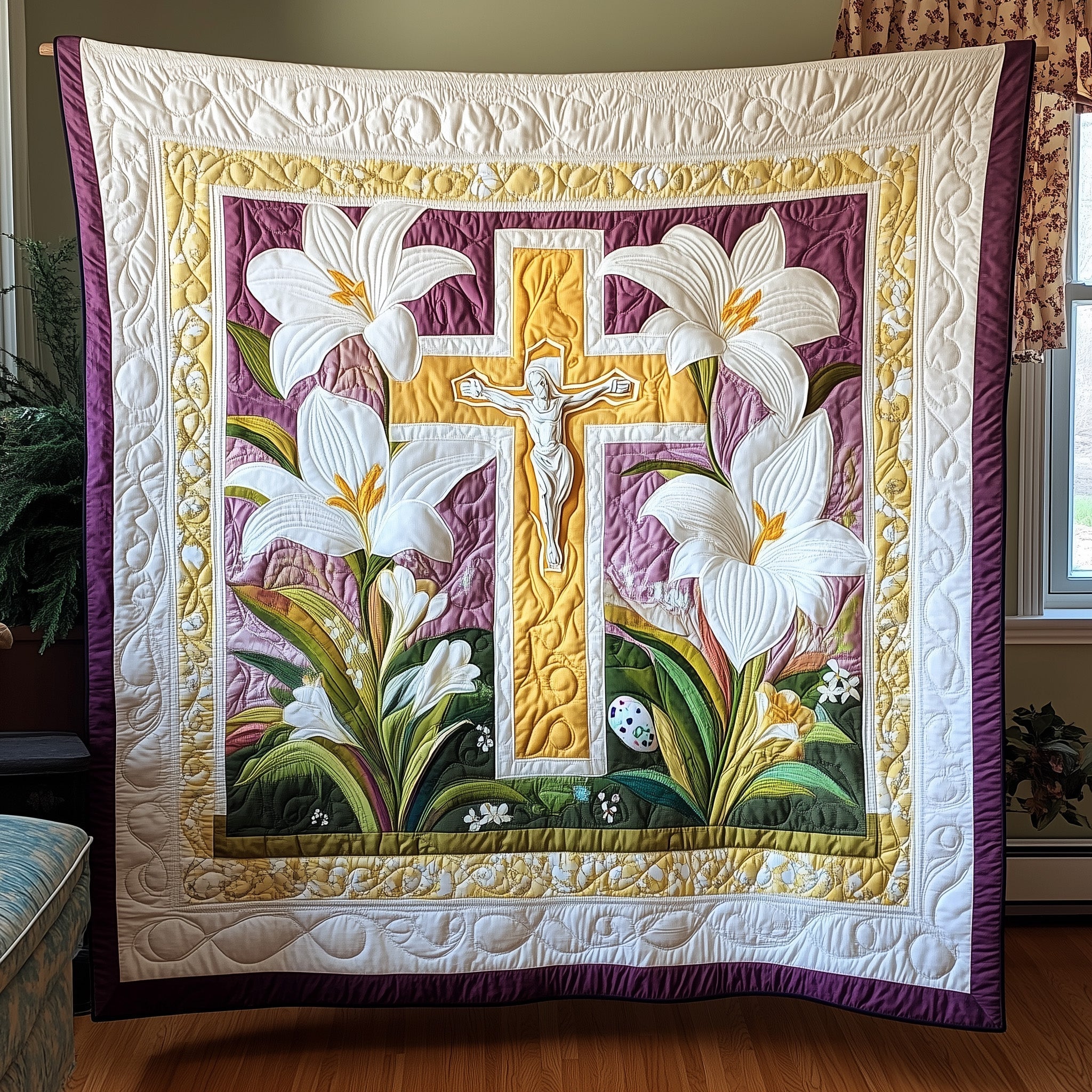 Easter Serenity Quilted Blanket GFTONL2937