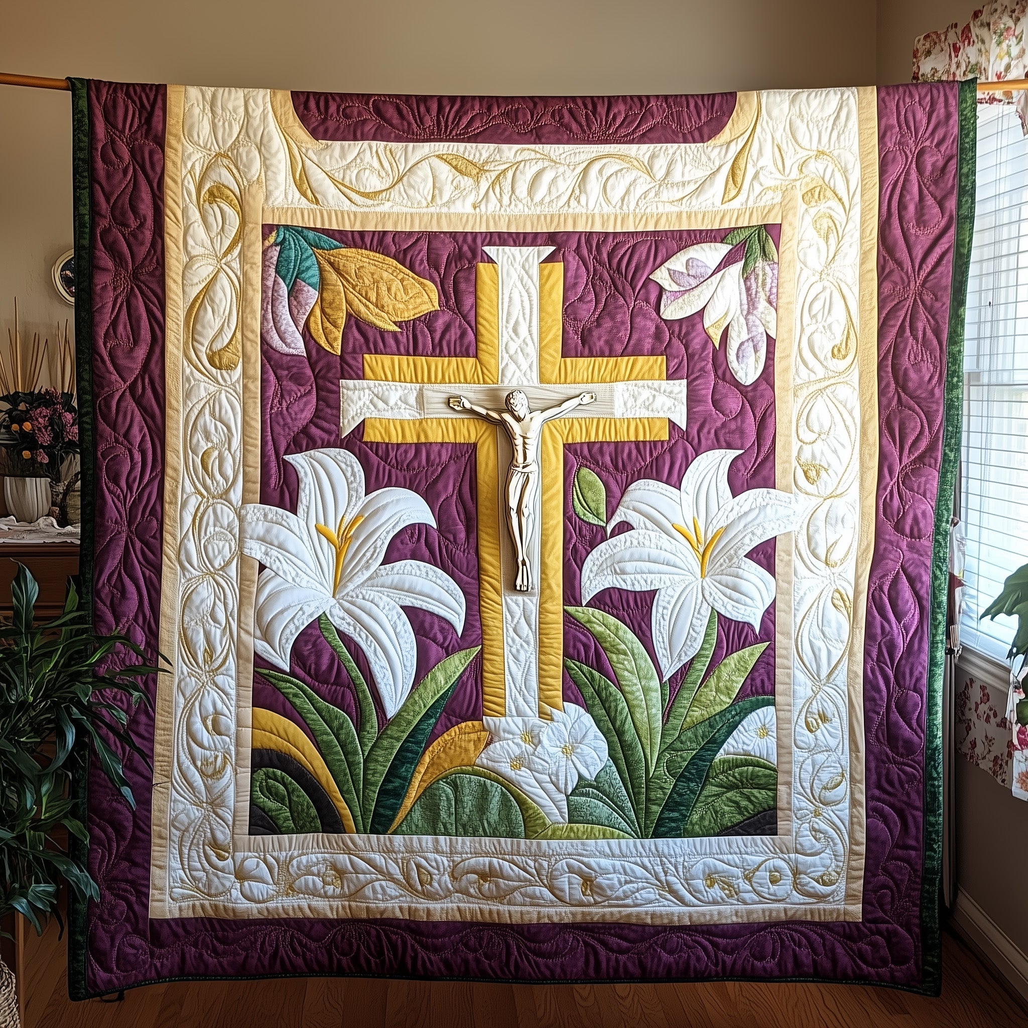 Easter Serenity Quilted Blanket GFTONL2938