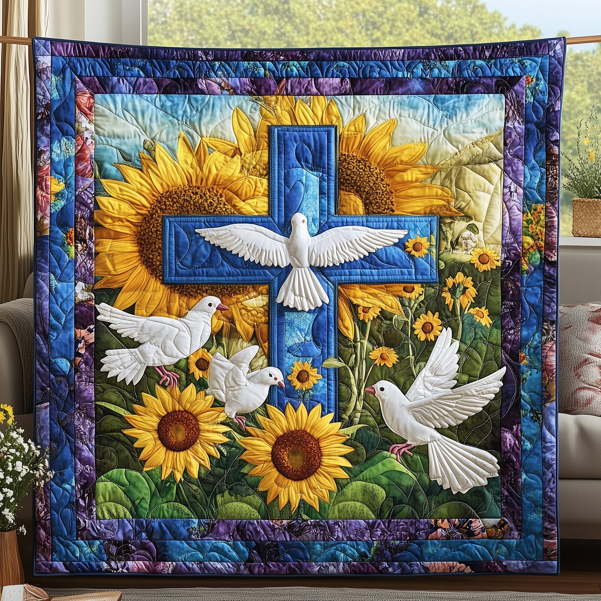 Radiant Faith Quilted Blanket GFTONL2956