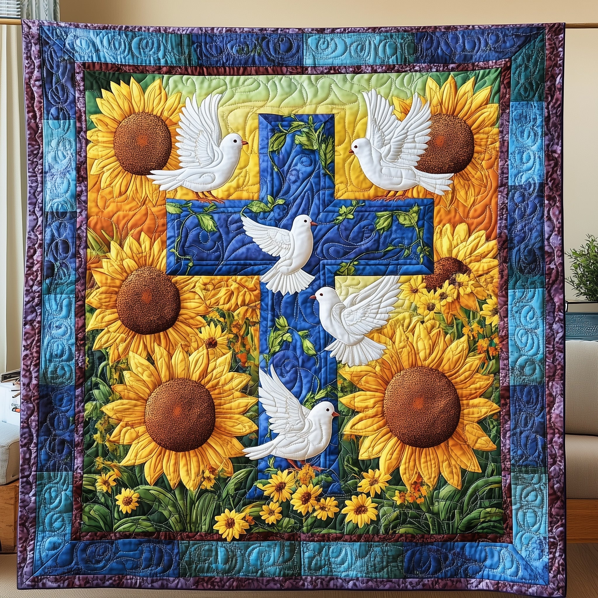 Radiant Faith Quilted Blanket GFTONL2957