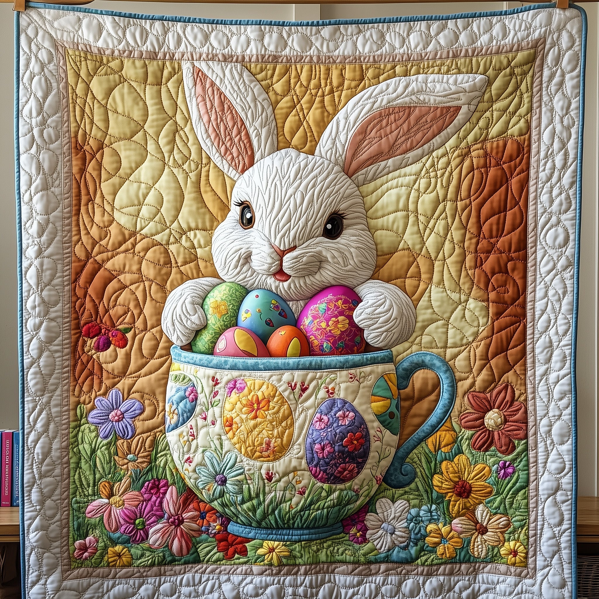 Cup Of Easter Quilted Blanket GFTONL2995