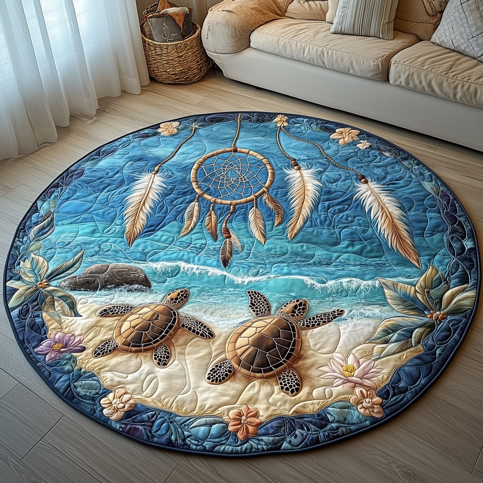 Ocean Guardian Quilted Round Mat GFTONL3065
