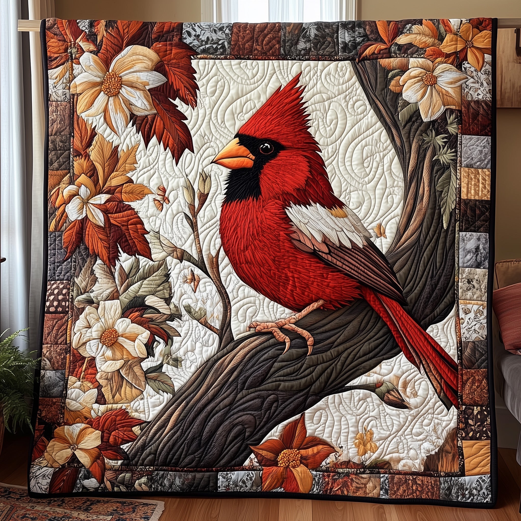 Regal Cardinal  Quilted Blanket GFTONL3286