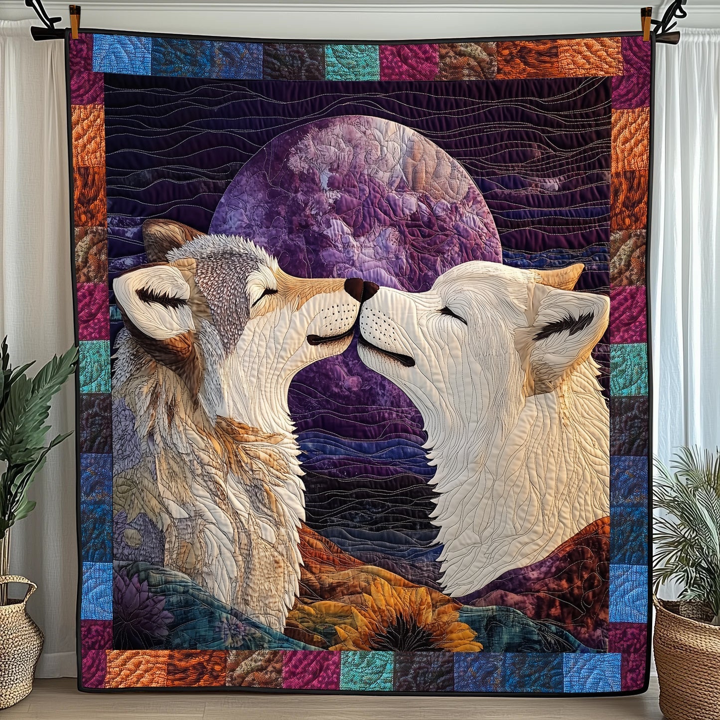 Wolf Romance Quilted Blanket GFTONL3556
