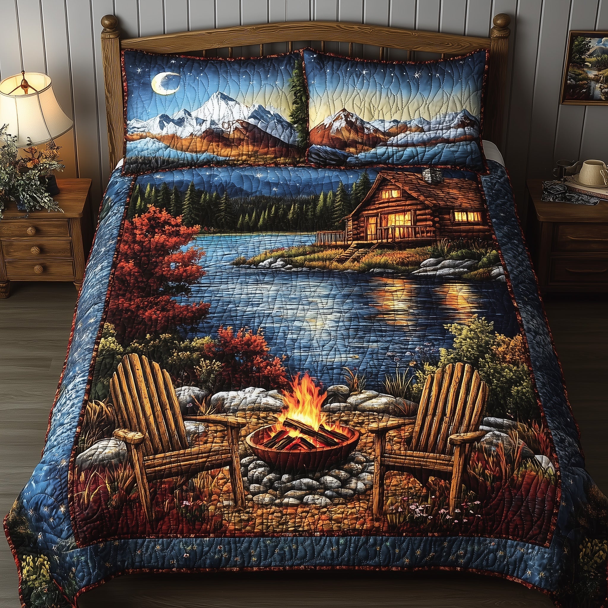 Midnight Harmony 3-Piece Quilted Bedding Set GFTONL3795