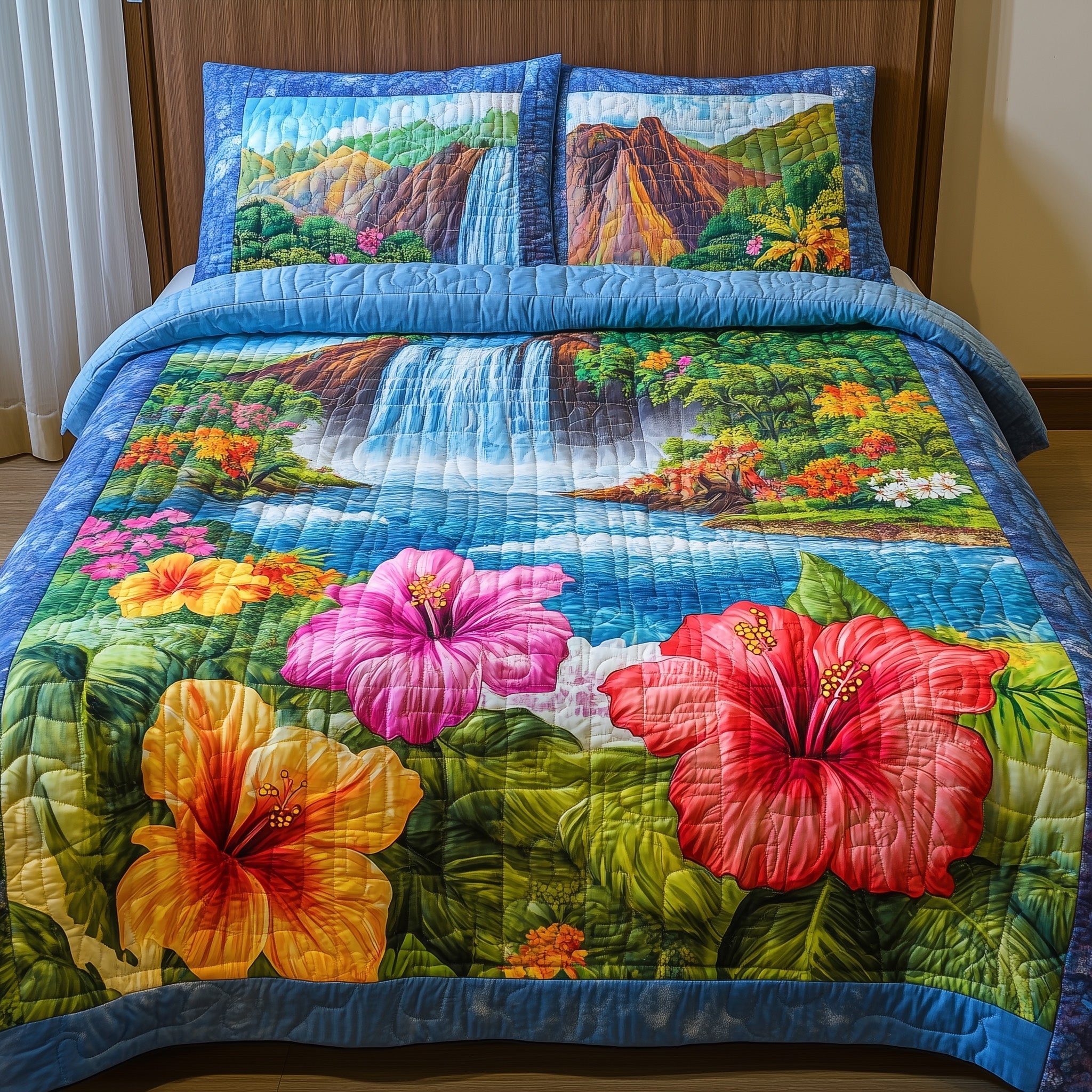 Summer Paradise 3-Piece Quilted Bedding Set GFTONL3845
