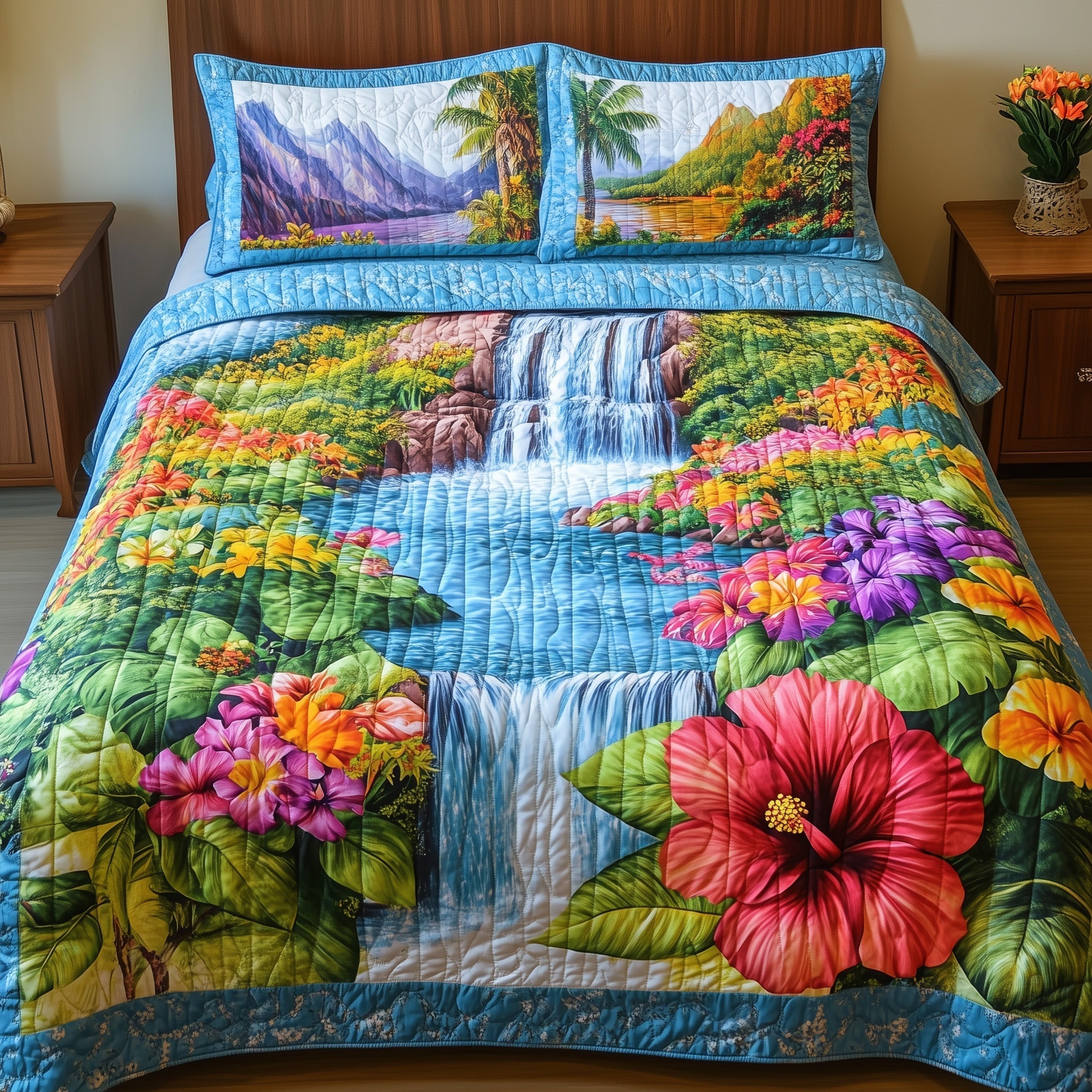 Summer Paradise 3-Piece Quilted Bedding Set GFTONL3846