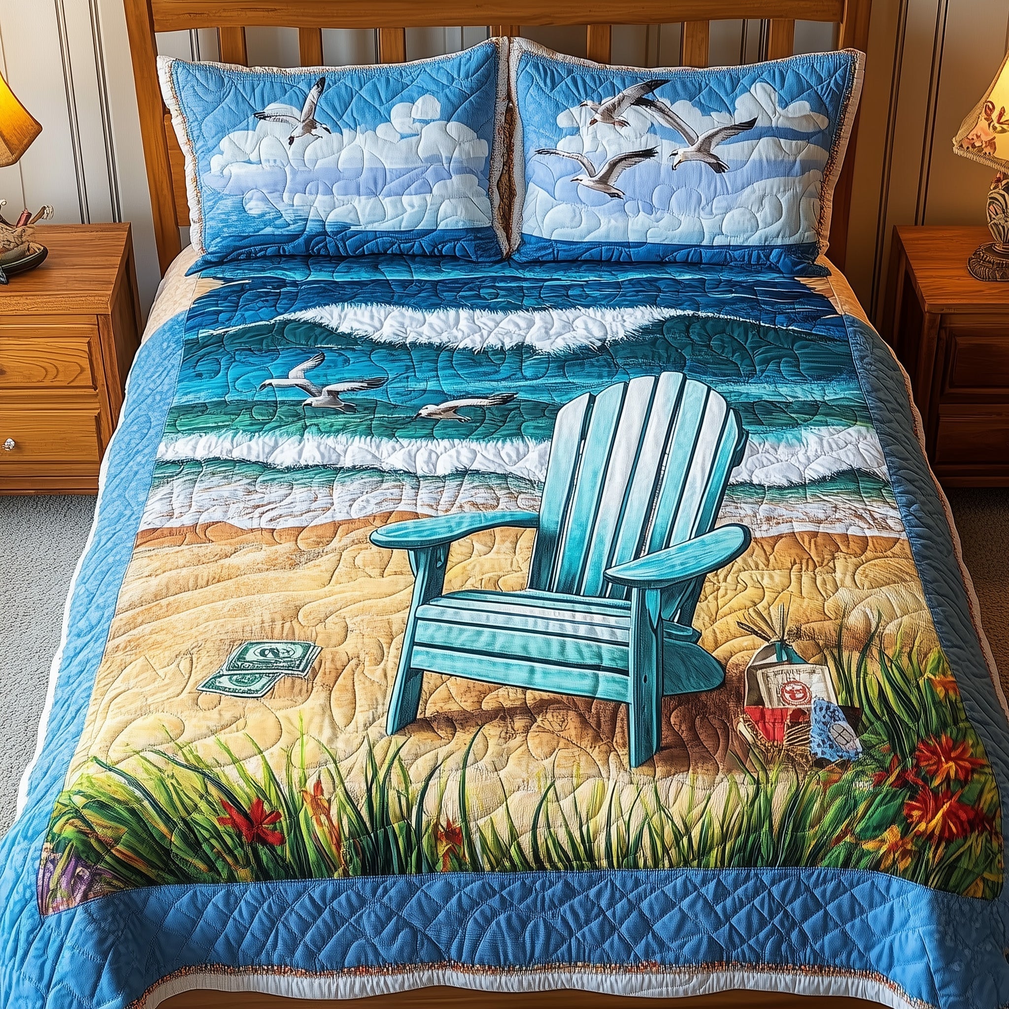 Summer Is Calling 3-Piece Quilted Bedding Set GFTONL3913