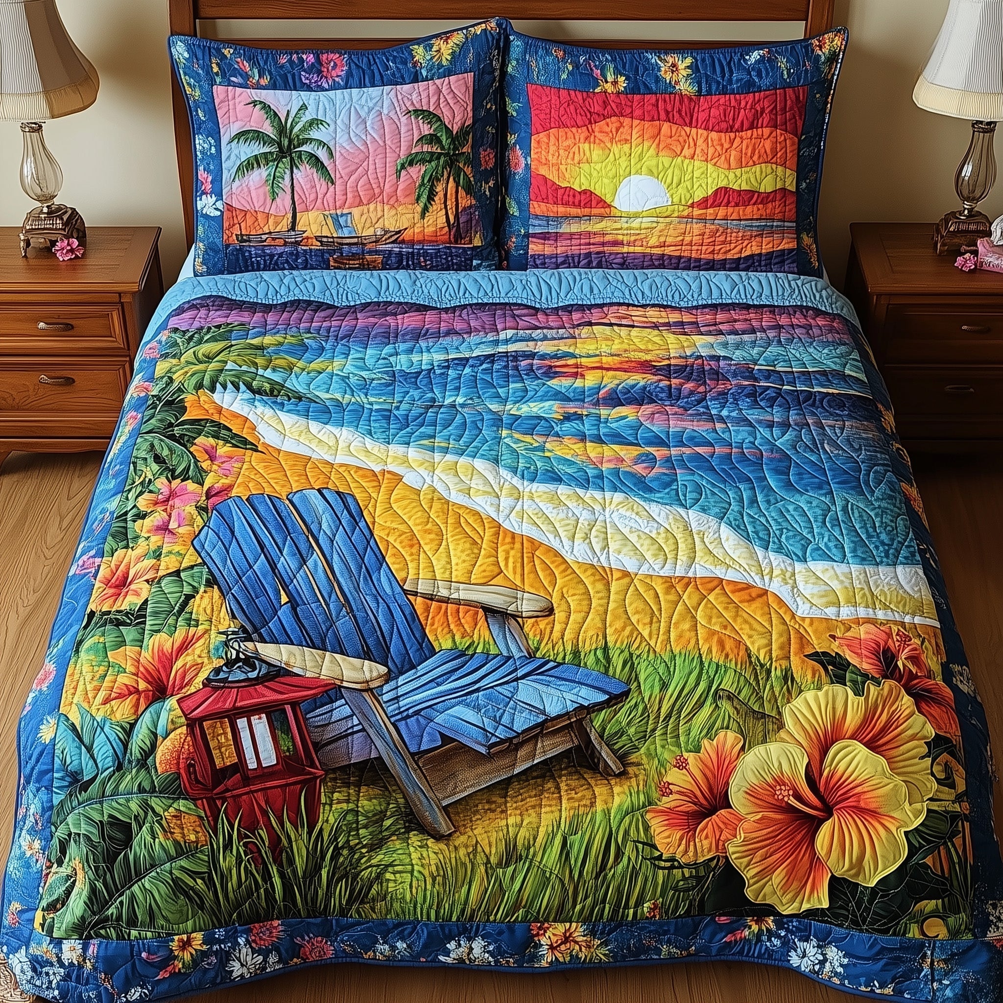 Summer Is Calling 3-Piece Quilted Bedding Set GFTONL3915