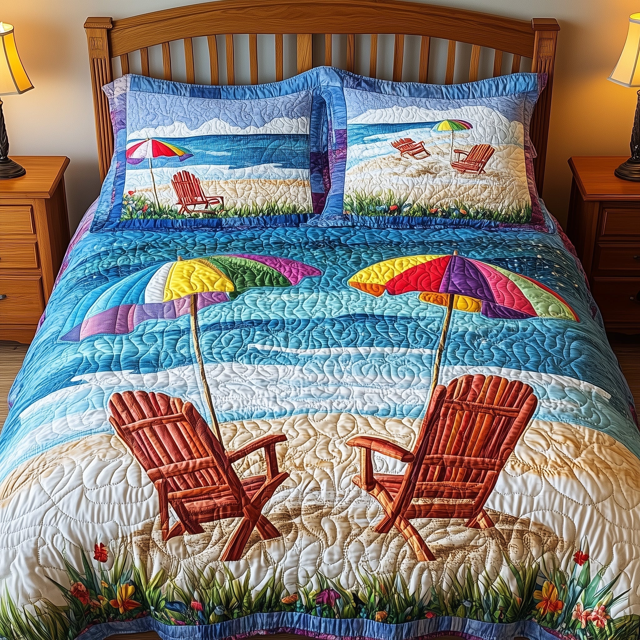 Summer Is Calling 3-Piece Quilted Bedding Set GFTONL3918