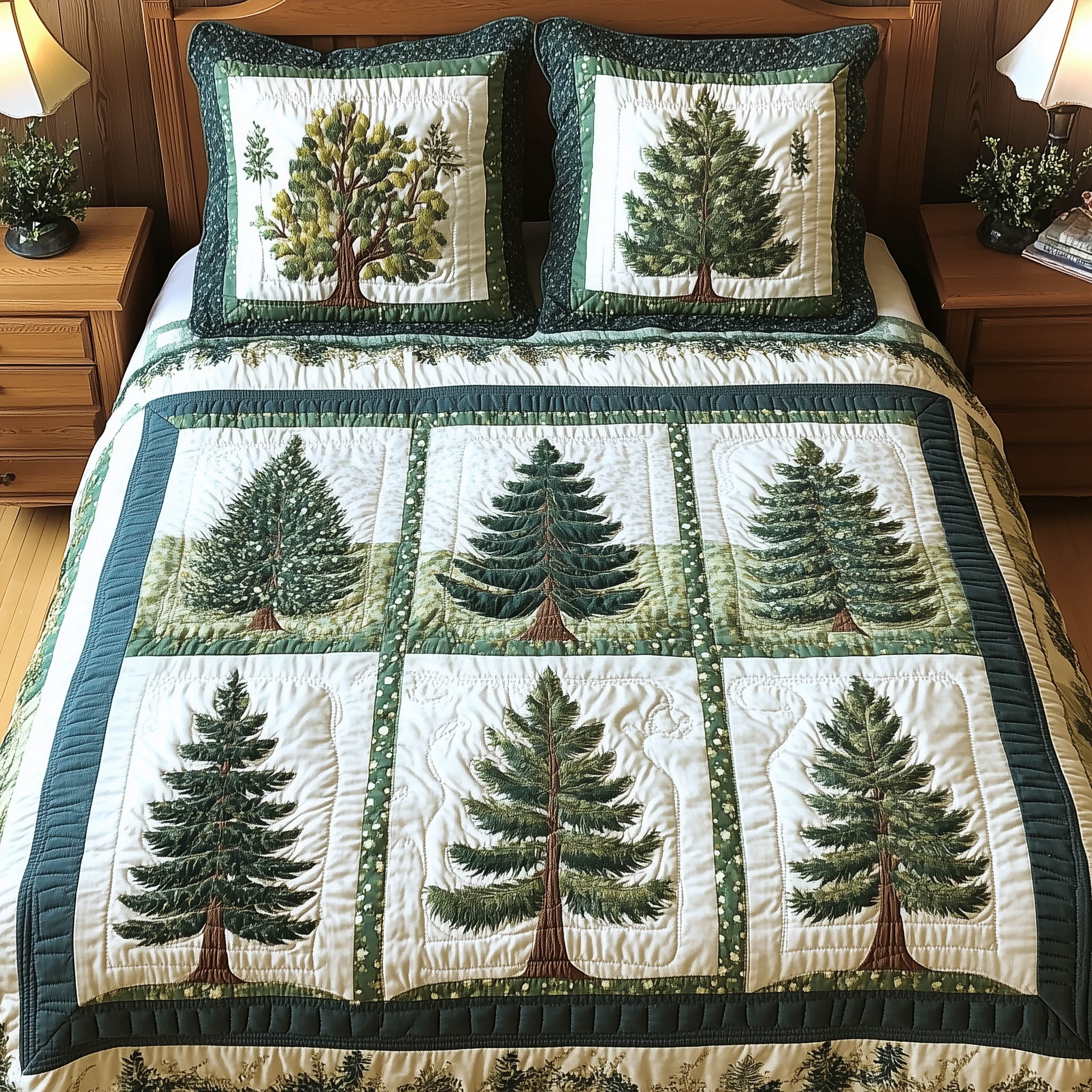 Nature Charm 3-Piece Quilted Bedding Set GFTONL3931