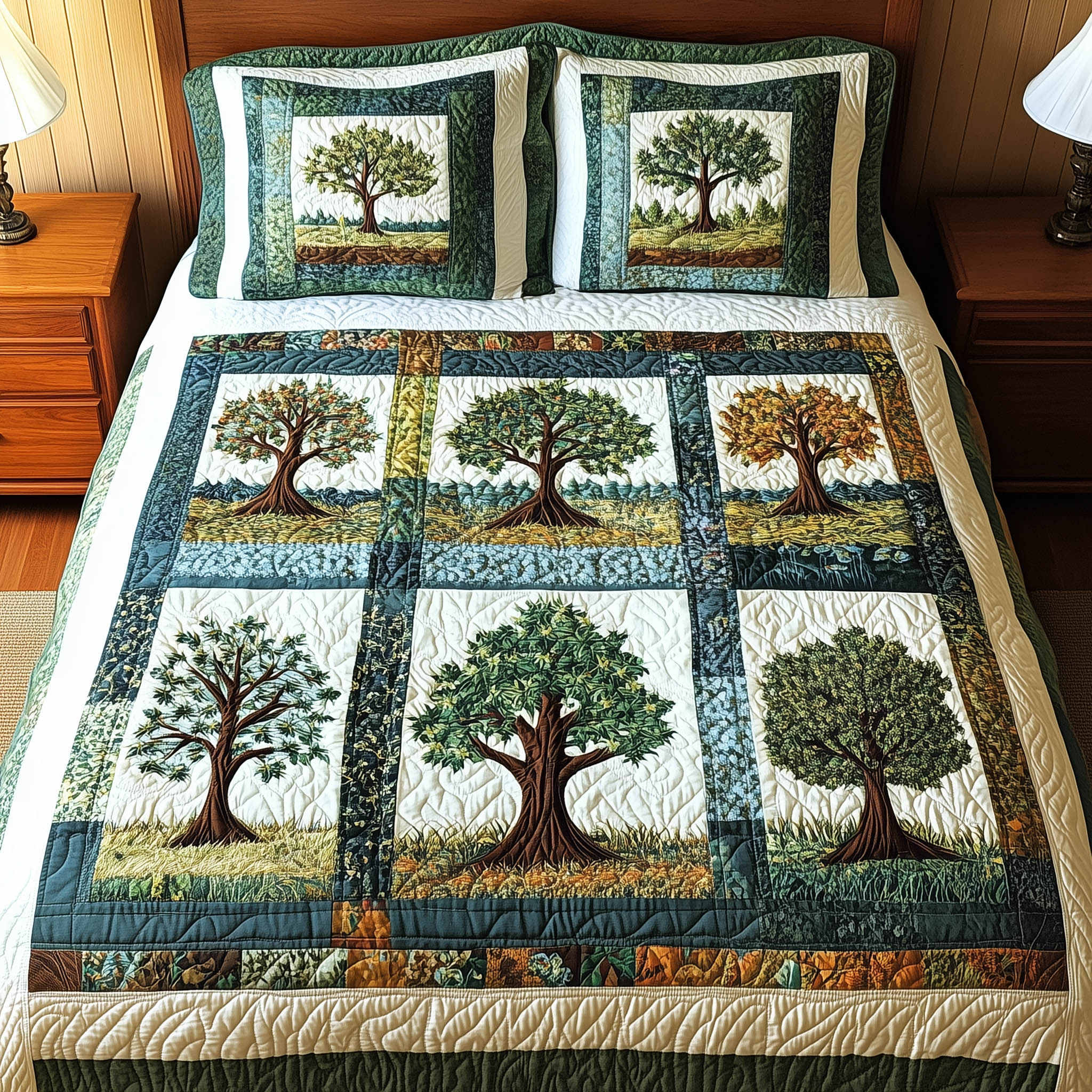 Nature Charm 3-Piece Quilted Bedding Set GFTONL3934
