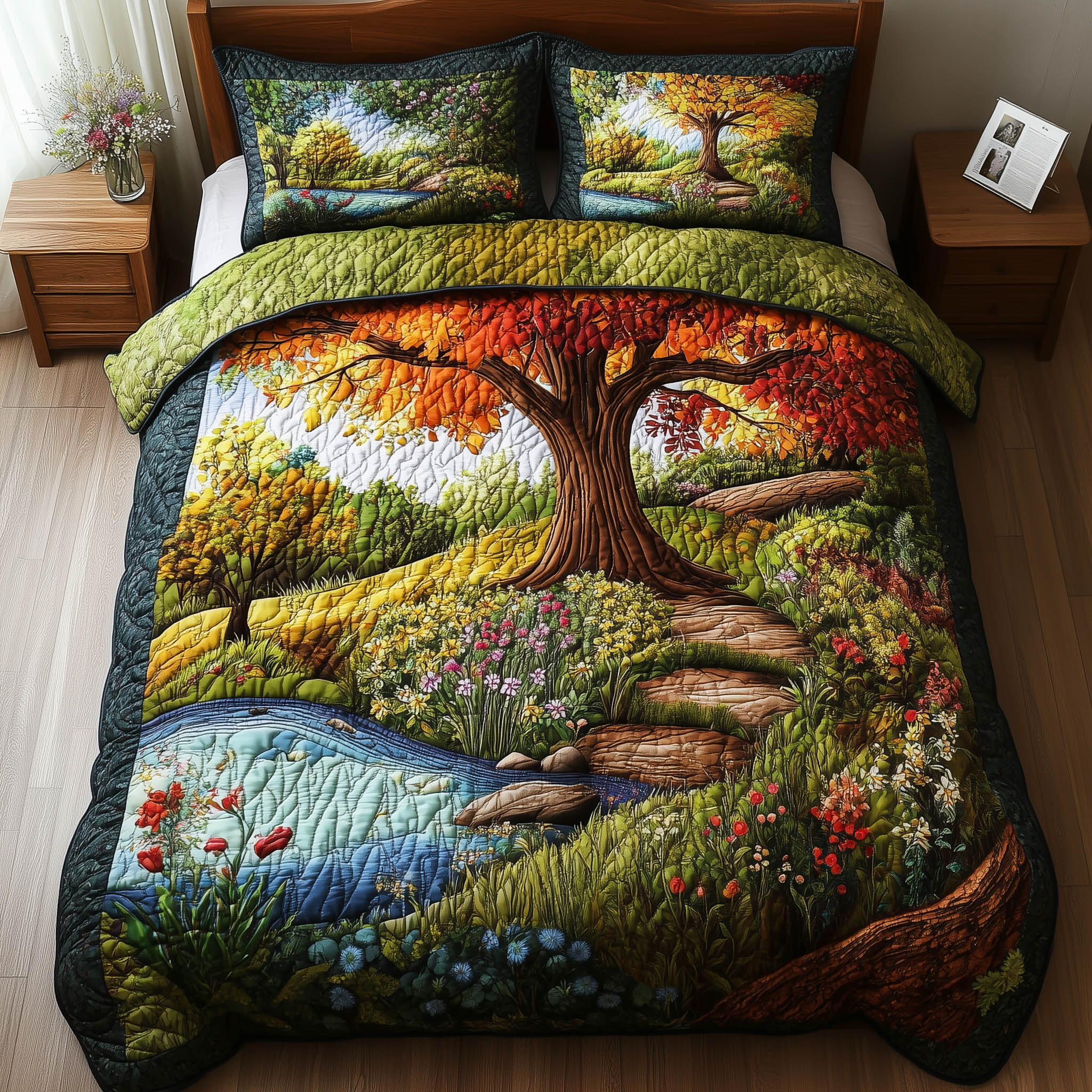 Harmony Forest 3-Piece Quilted Bedding Set GFTONL3946