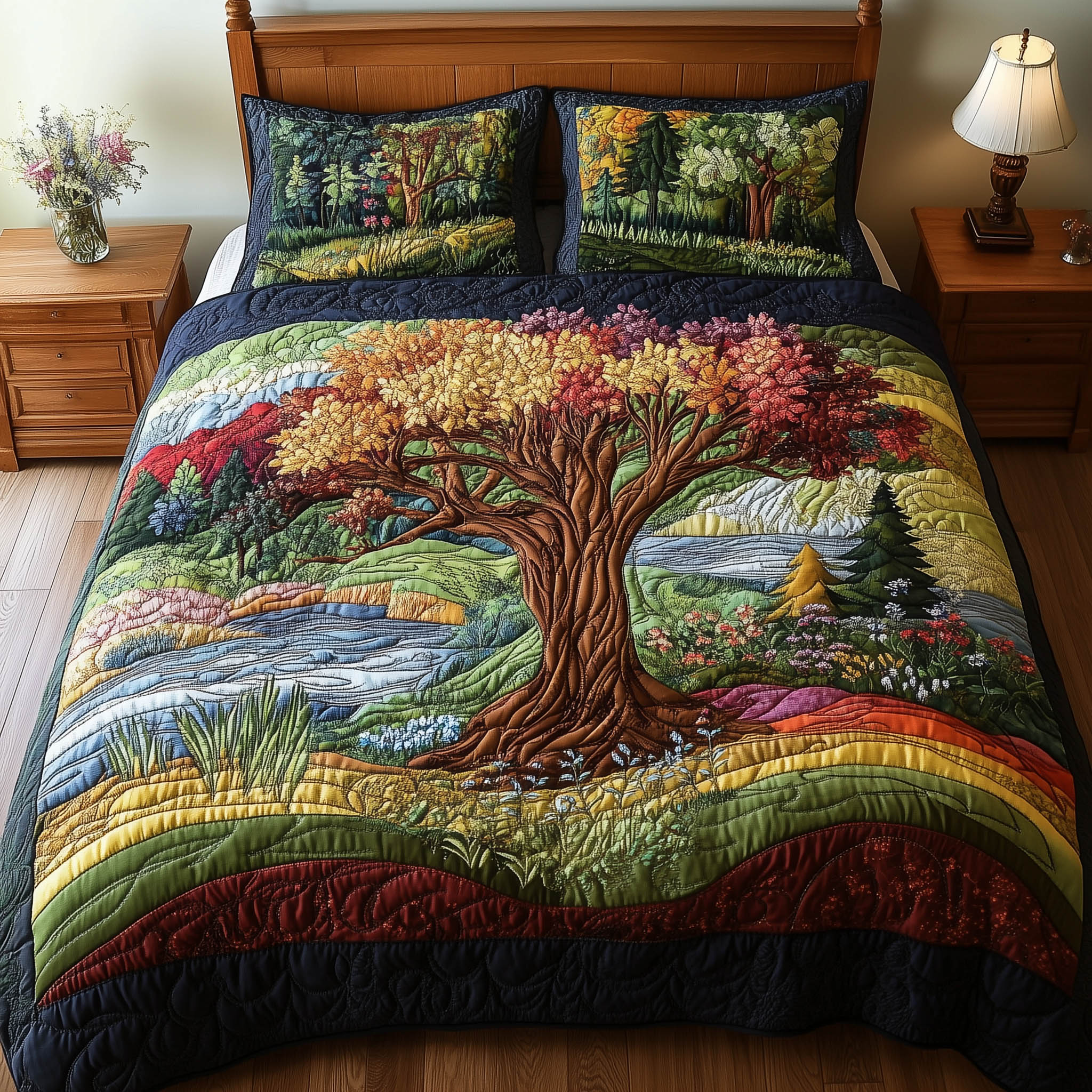 Harmony Forest 3-Piece Quilted Bedding Set GFTONL3947