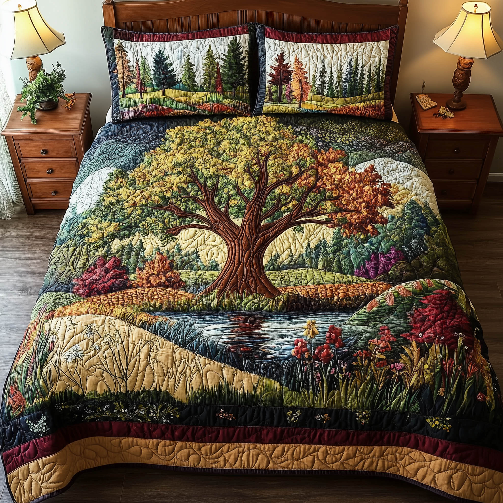 Harmony Forest 3-Piece Quilted Bedding Set GFTONL3948