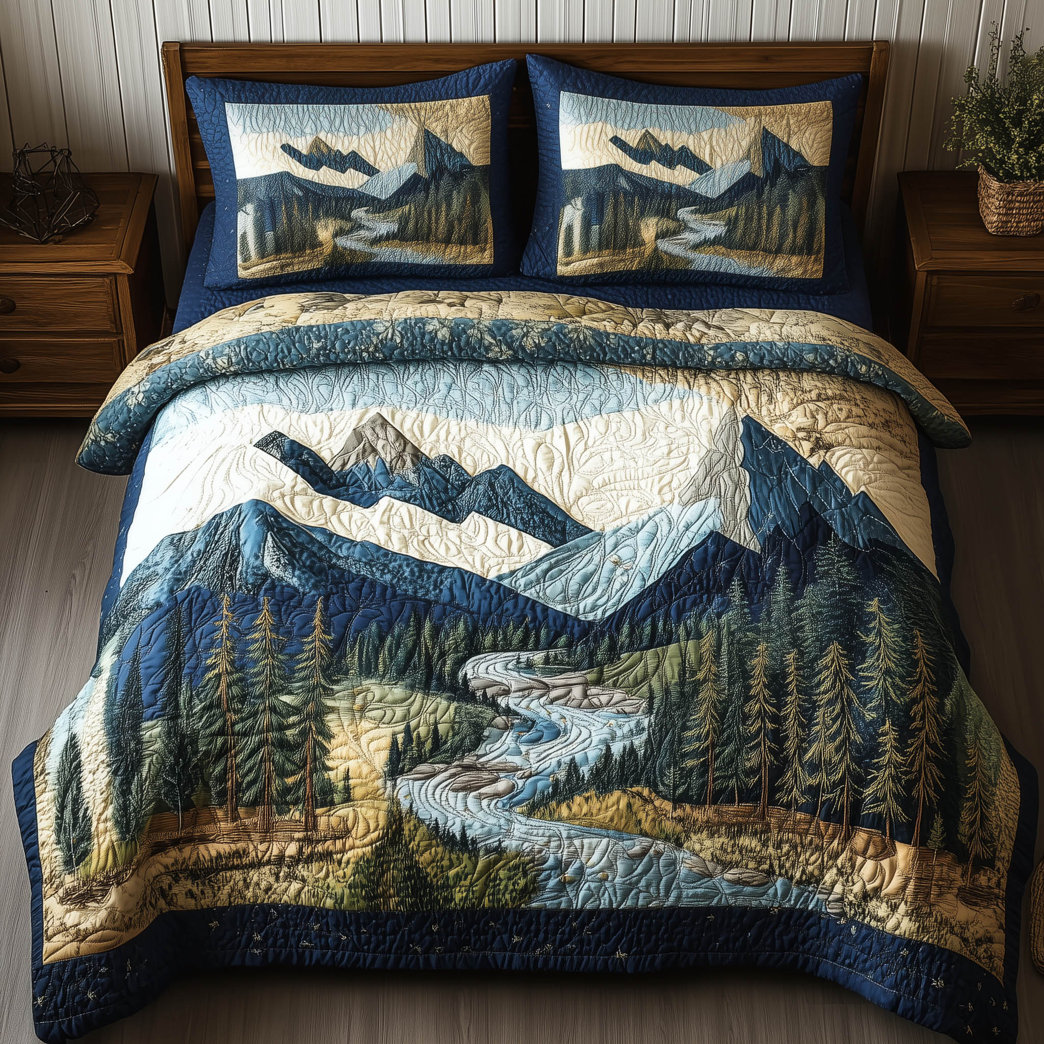 Forest Soul 3-Piece Quilted Bedding Set GFTONL3960