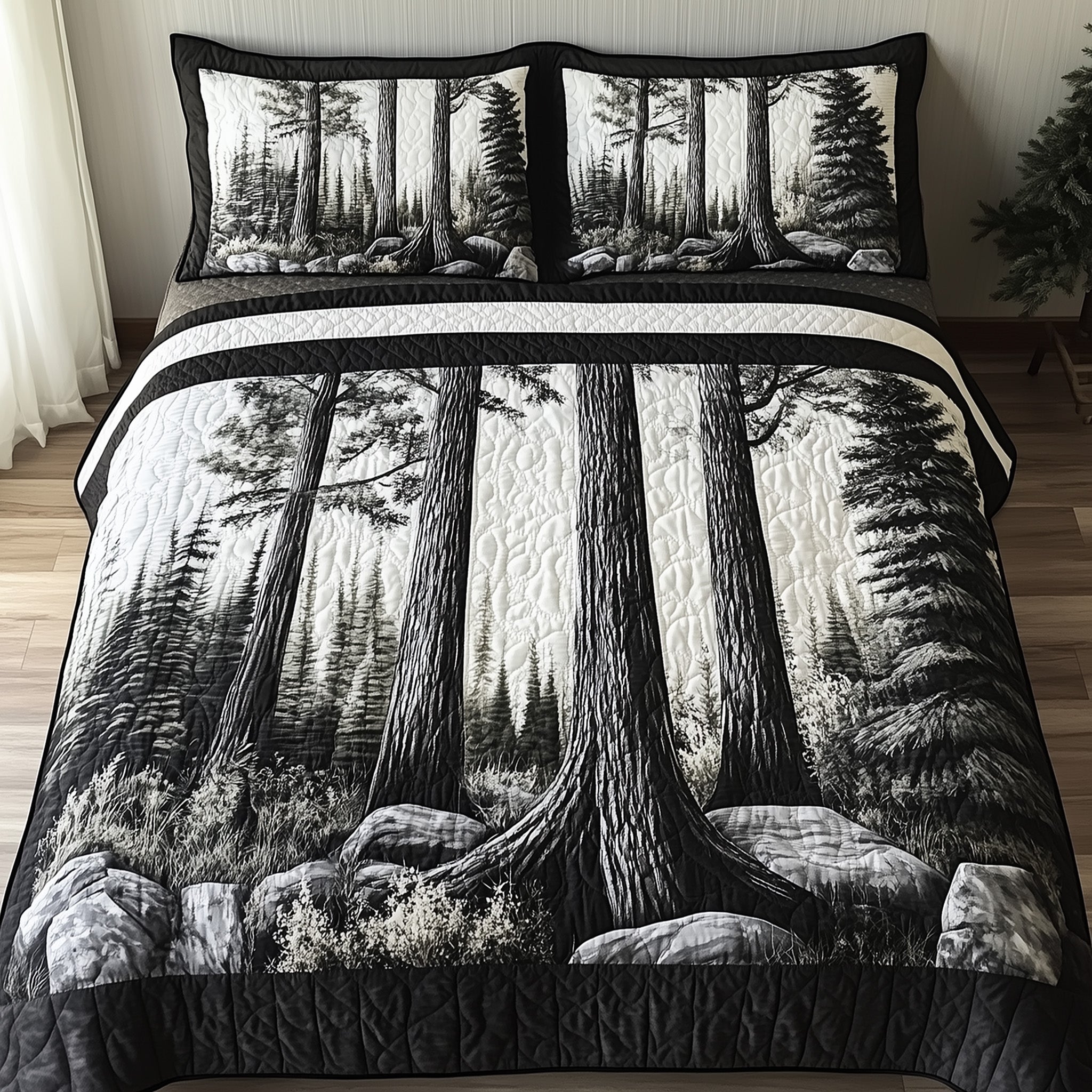 Enchanted Forest 3-Piece Quilted Bedding Set GFTONL3994