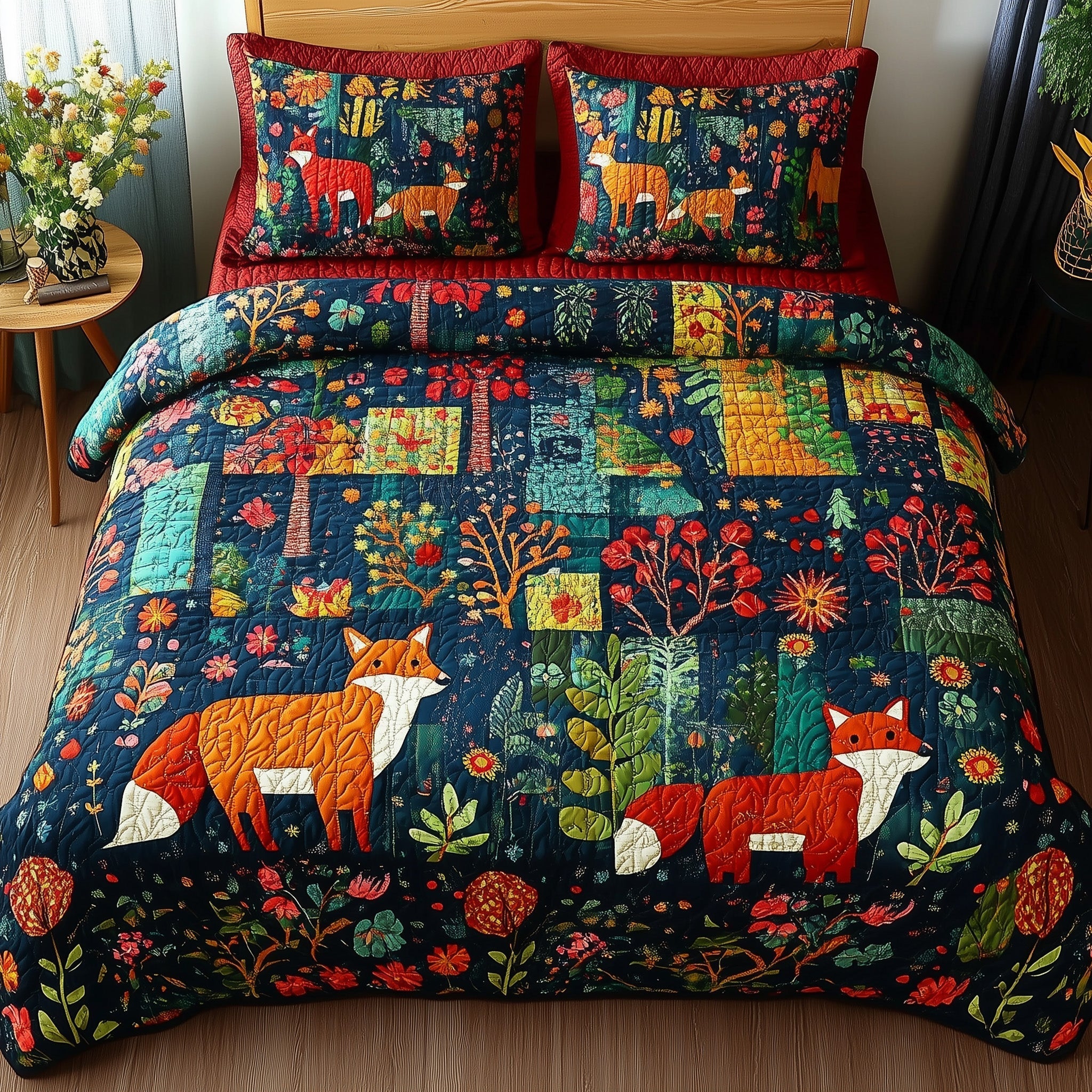 Wonder Woodland  3-Piece Quilted Bedding Set GFTONL4009