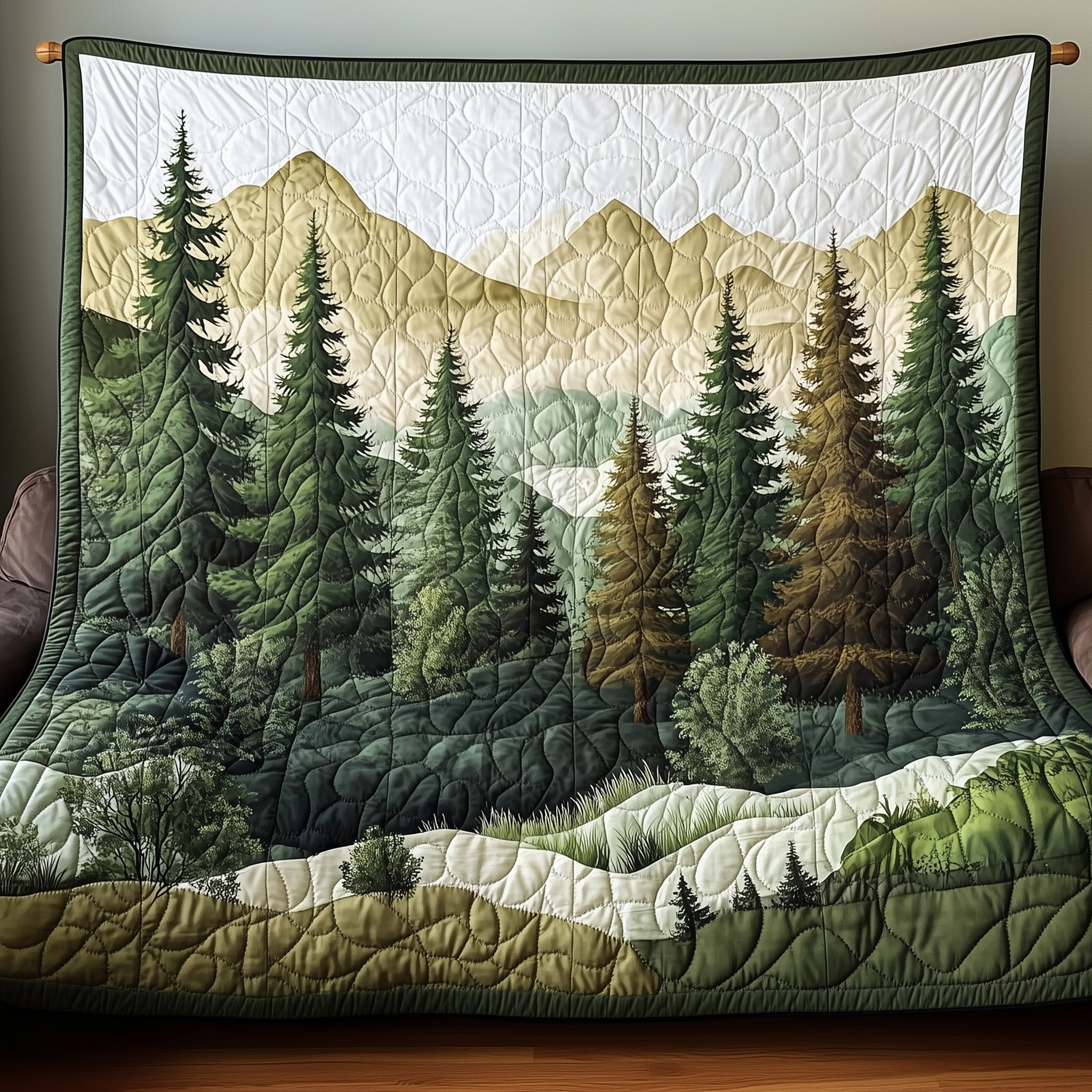 Misty Forest Quilted Blanket GFTONL4046