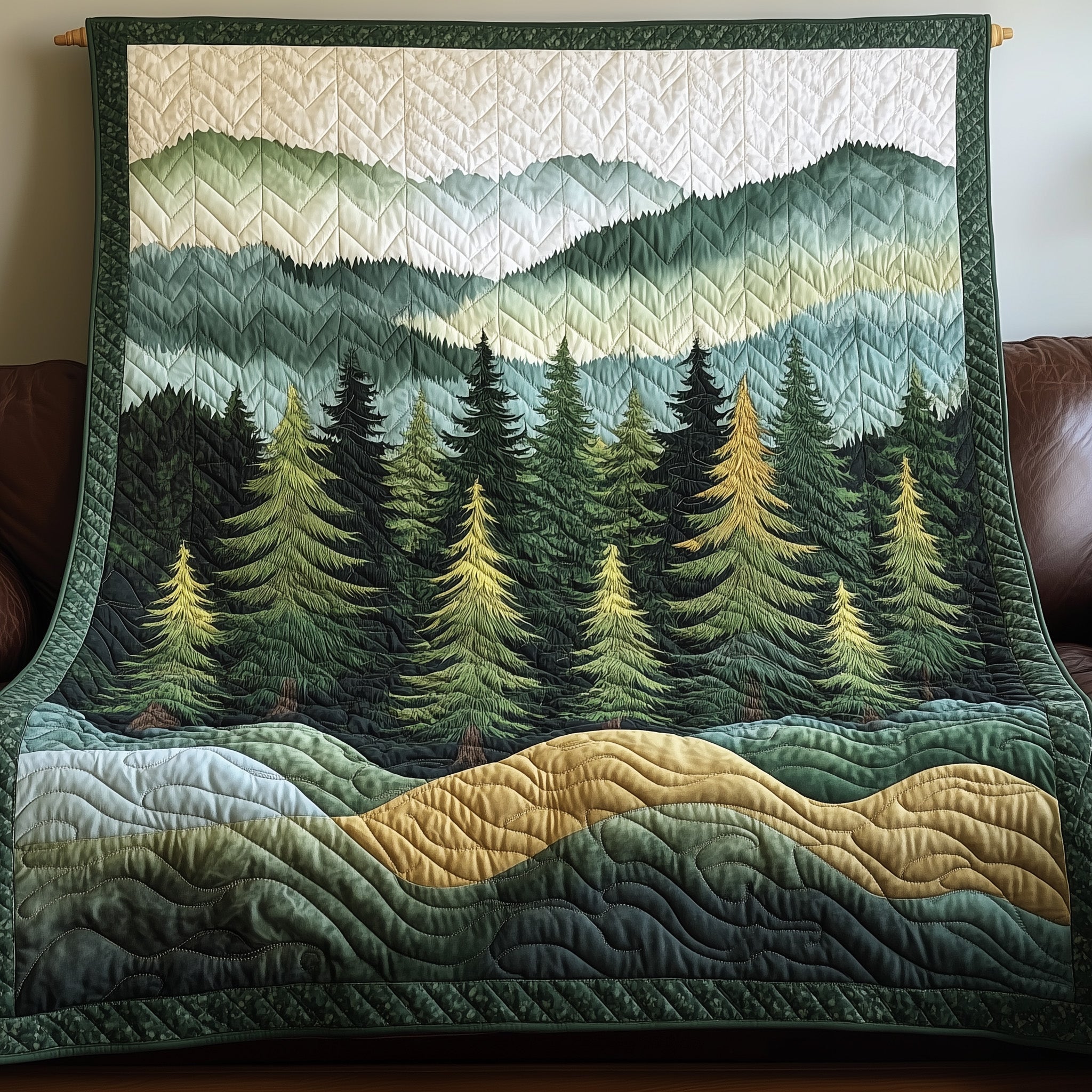 Misty Forest Quilted Blanket GFTONL4050