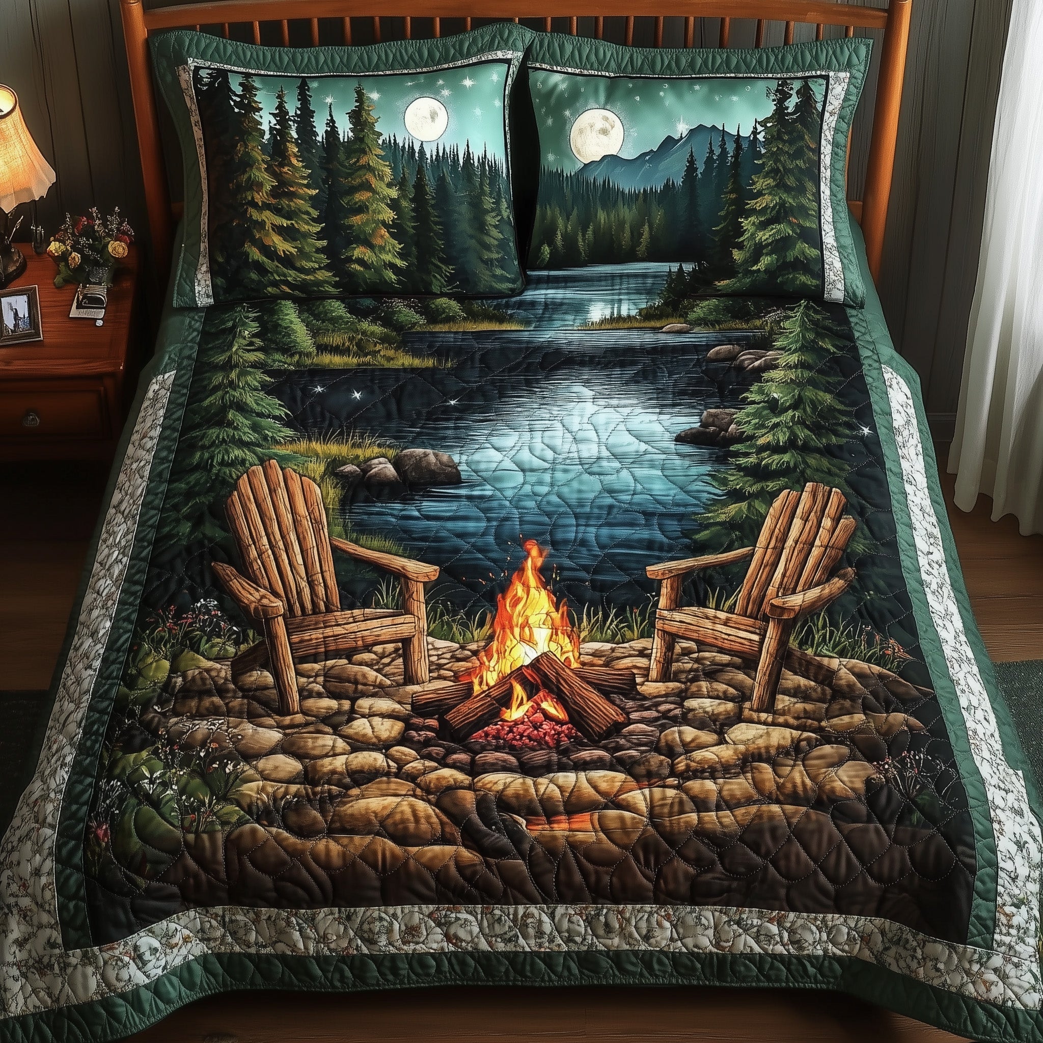 Forest Haven  3-Piece Quilted Bedding Set GFTONL4131