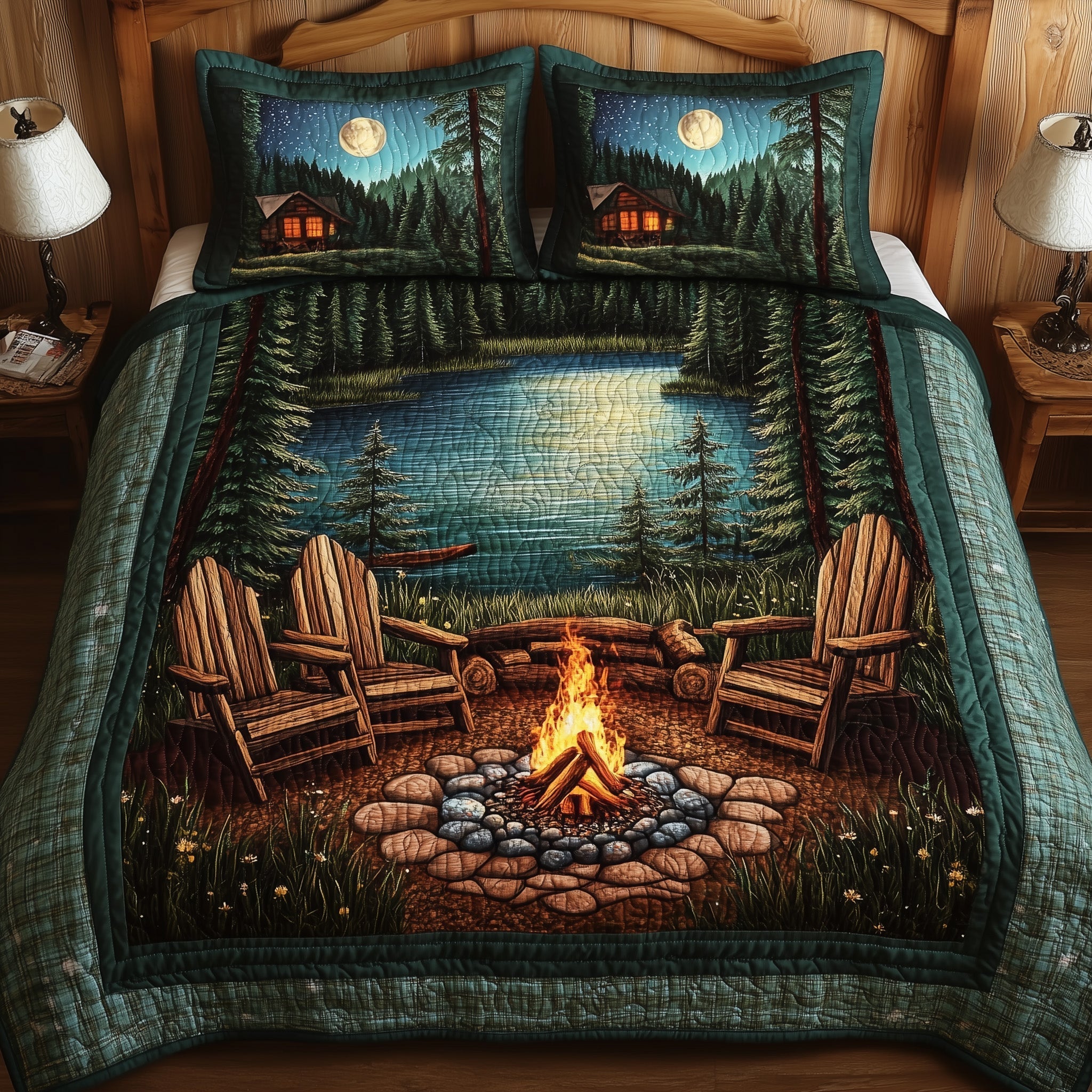 Moonlight Woods 3-Piece Quilted Bedding Set GFTONL4138