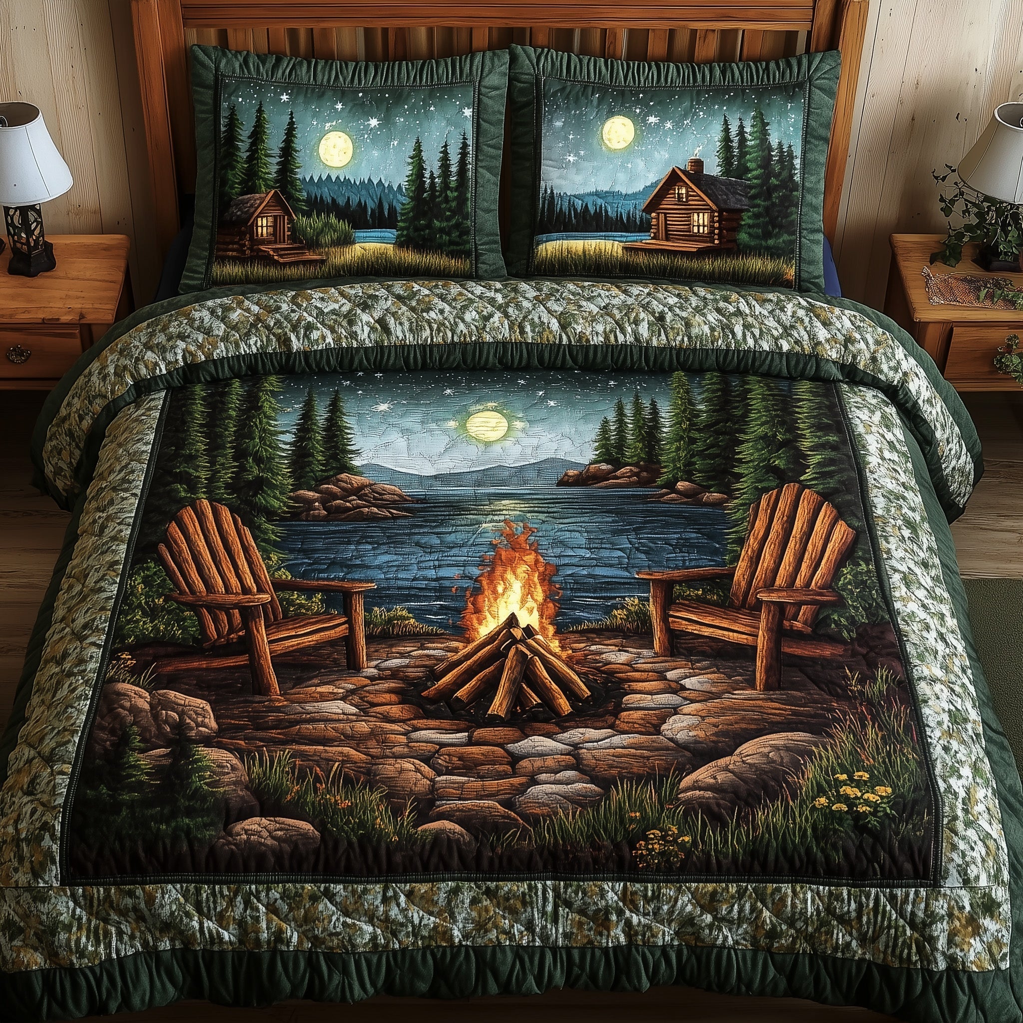 Moonlight Harmony 3-Piece Quilted Bedding Set GFTONL4139