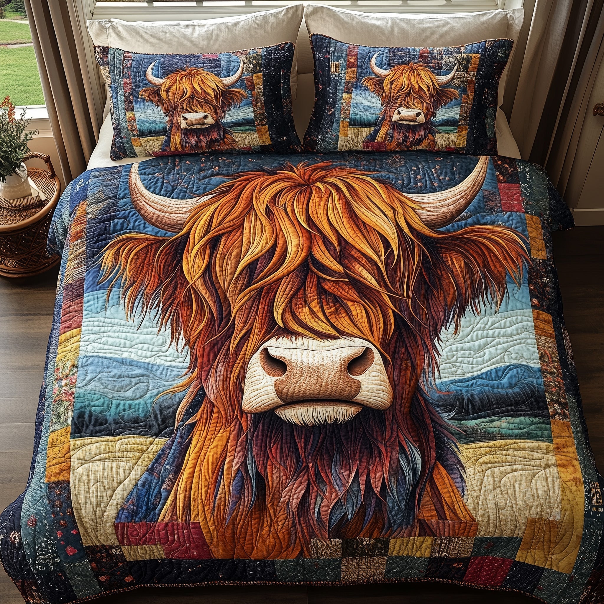 Wooly Wanderers 3-Piece Quilted Bedding Set GFTONL4297