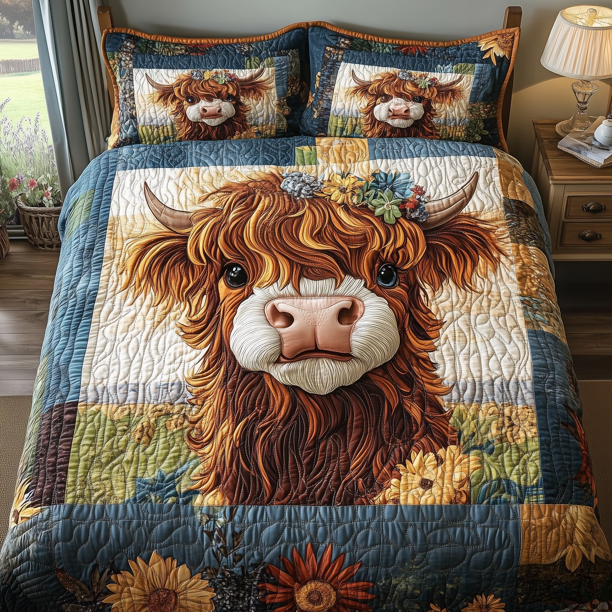 Wooly Baby 3-Piece Quilted Bedding Set GFTONL4299