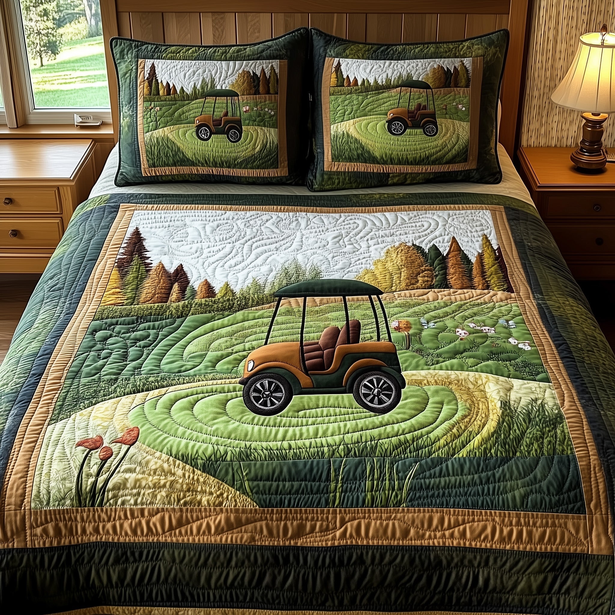 Gentle Rounds 3-Piece Quilted Bedding Set GFTONL4572