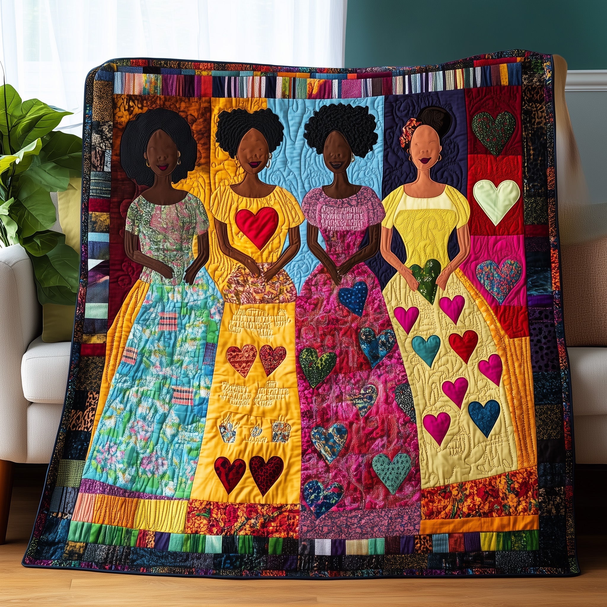 Junteenth Quilted Blanket GFTONL4646
