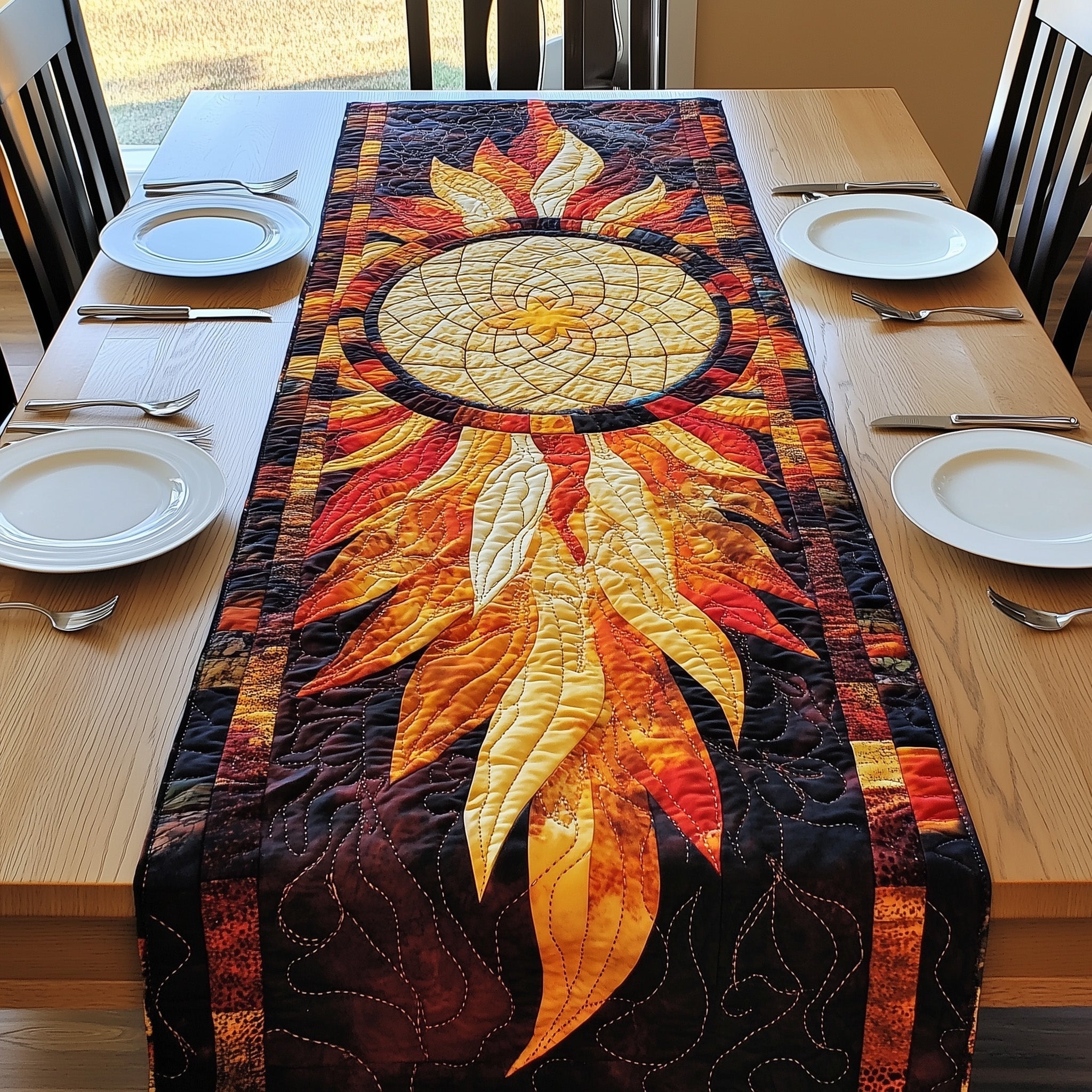 Sunfire Dreamcatcher Quilted Table Runner GFTONL4675