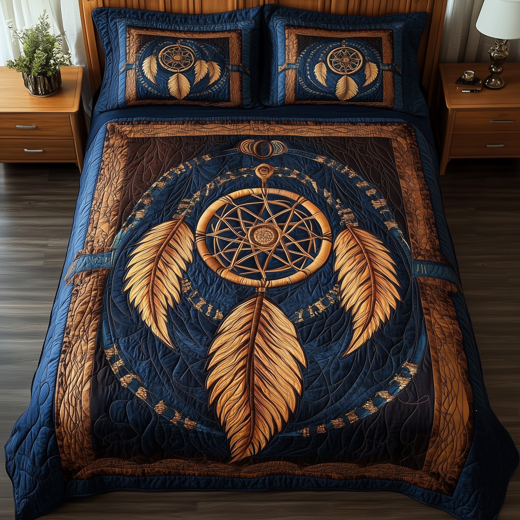 Dreamcatcher 3-Piece Quilted Bedding Set GFTONL4803