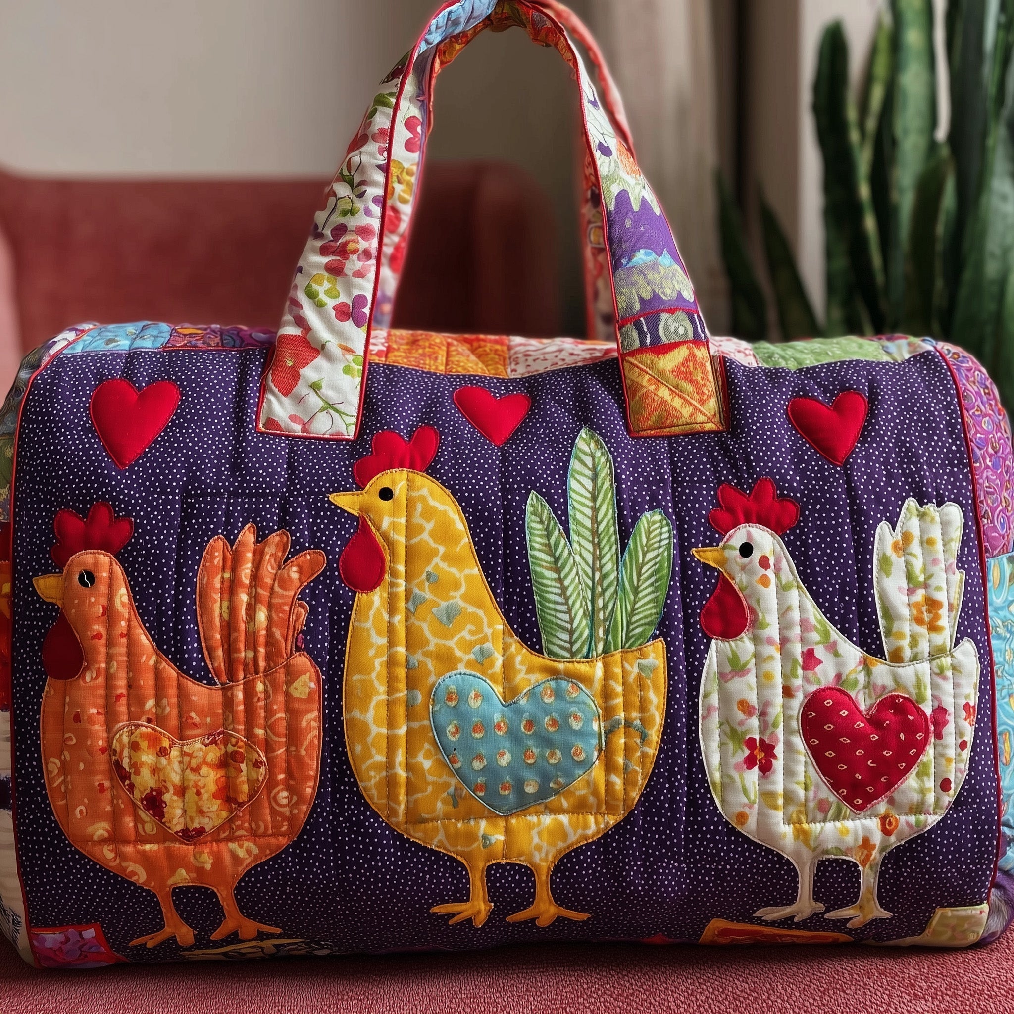 Chicken Coop Quilted Duffle Bag GFTONL5114
