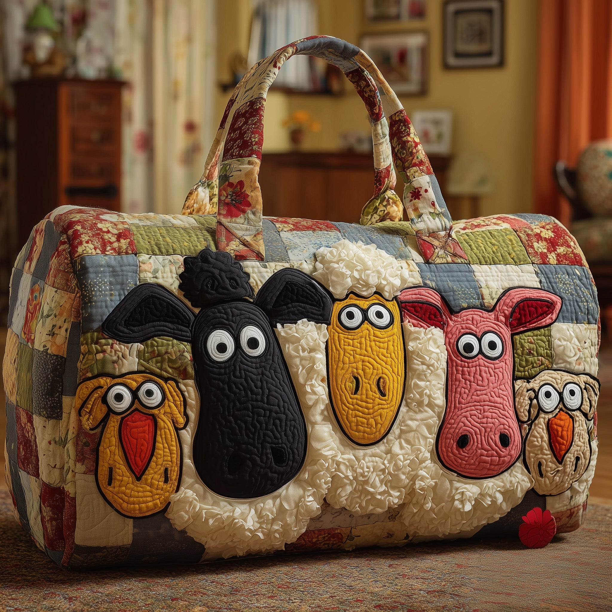 Funky Farm Quilted Duffle Bag GFTONL5152