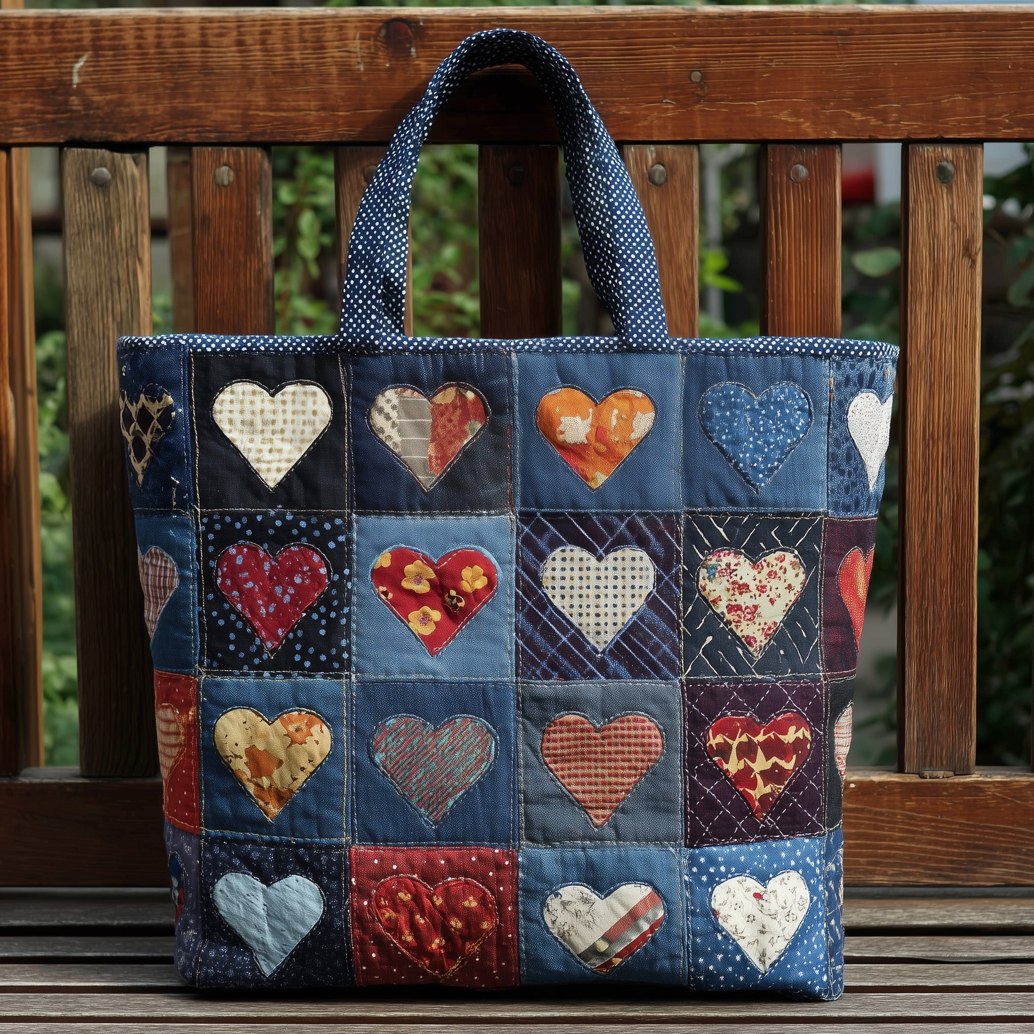 Heart Quilted Tote Bag GFTONL5573