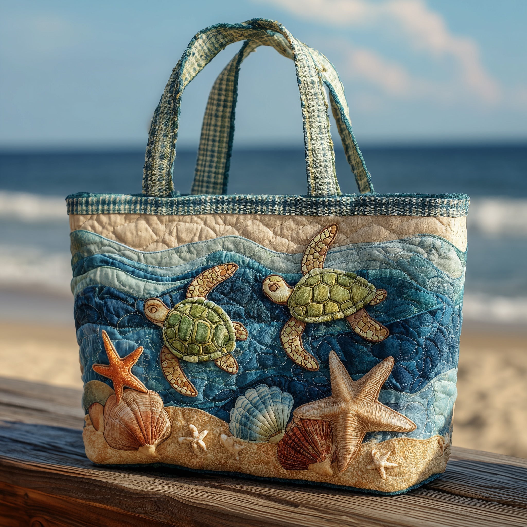 Coastal Grace Quilted Tote Bag GFTONL5602