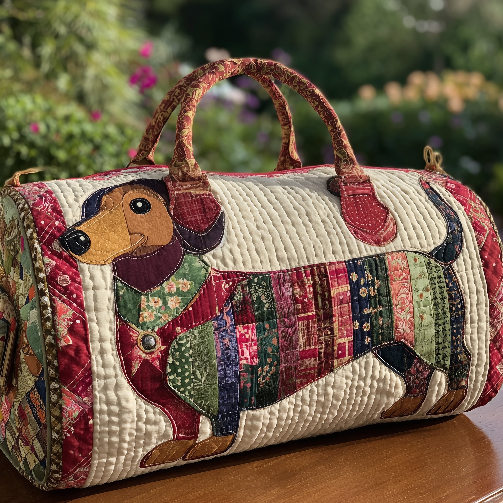 Dachshund Quilted Duffle Bag GFTONL5639