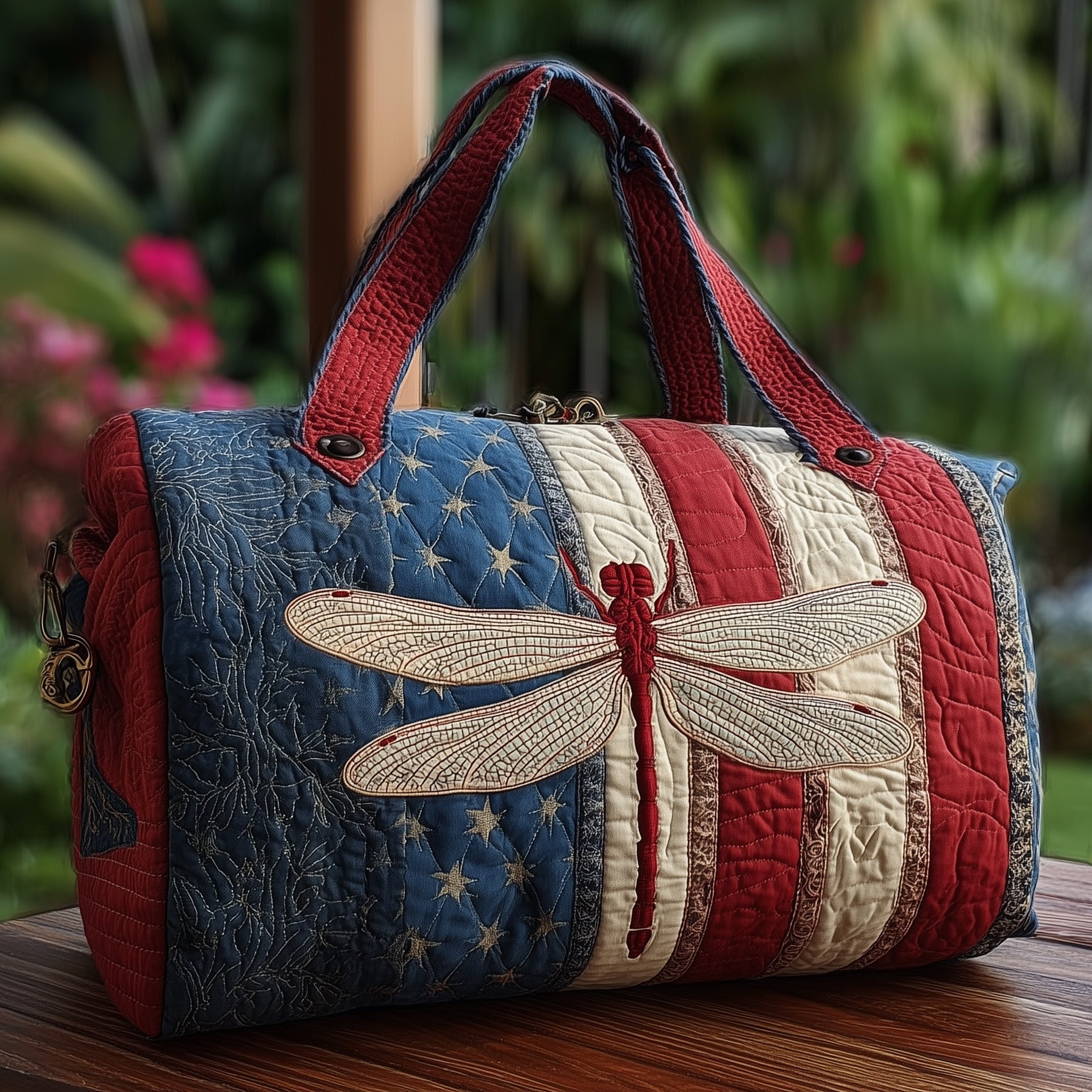 Patriot Dragonfly Quilted Duffle Bag GFTONL5691